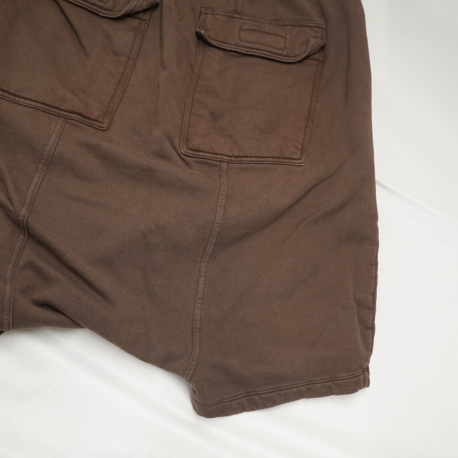 Rick Shorts Drop Crotch Cotton Macassar Brown Large - 17