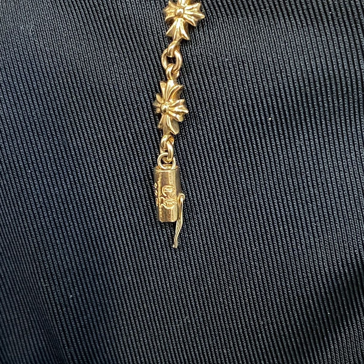 CHROME HEARTS Tiny E 22K Gold Bracelet - 9