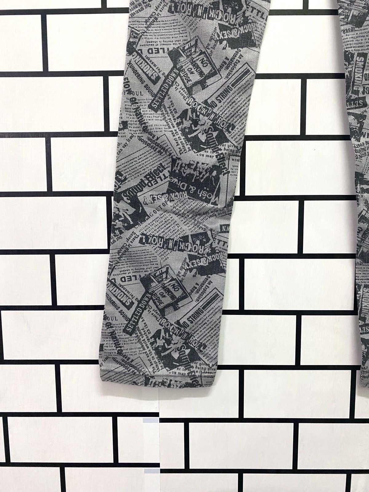 Designer - Japanese Made BACK & FORTH Full Print Rock Style Pants - 15