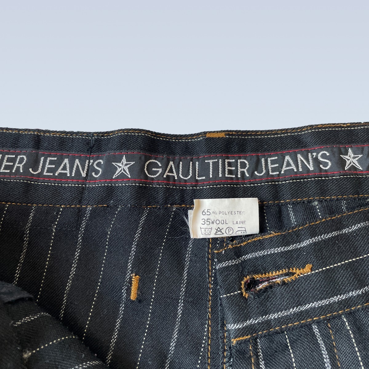 JPG Vintage wool striped pants (90s) - 2