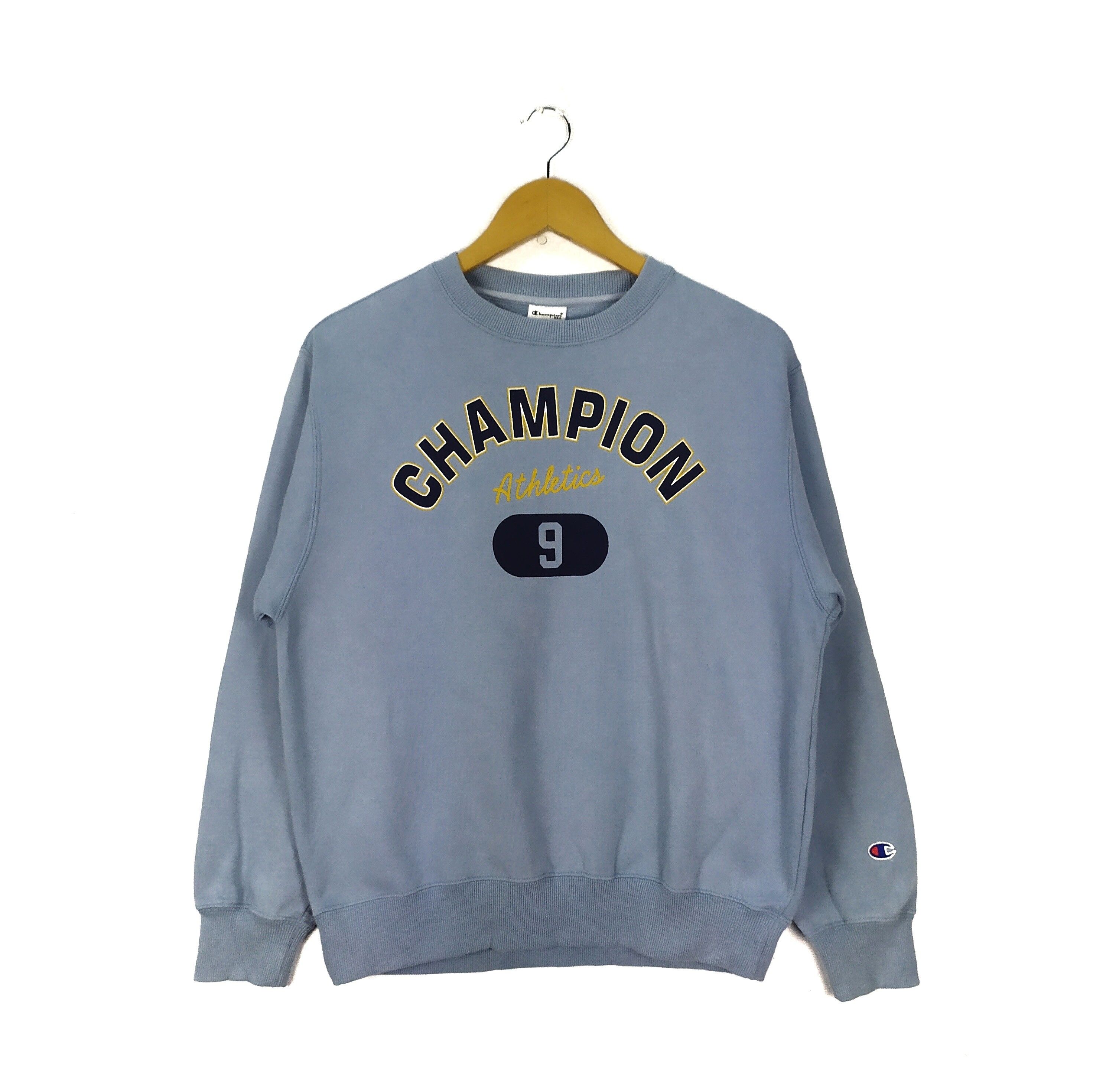 Champion Big Logo Spellout Crewneck Jumper Sweatshirt - 1