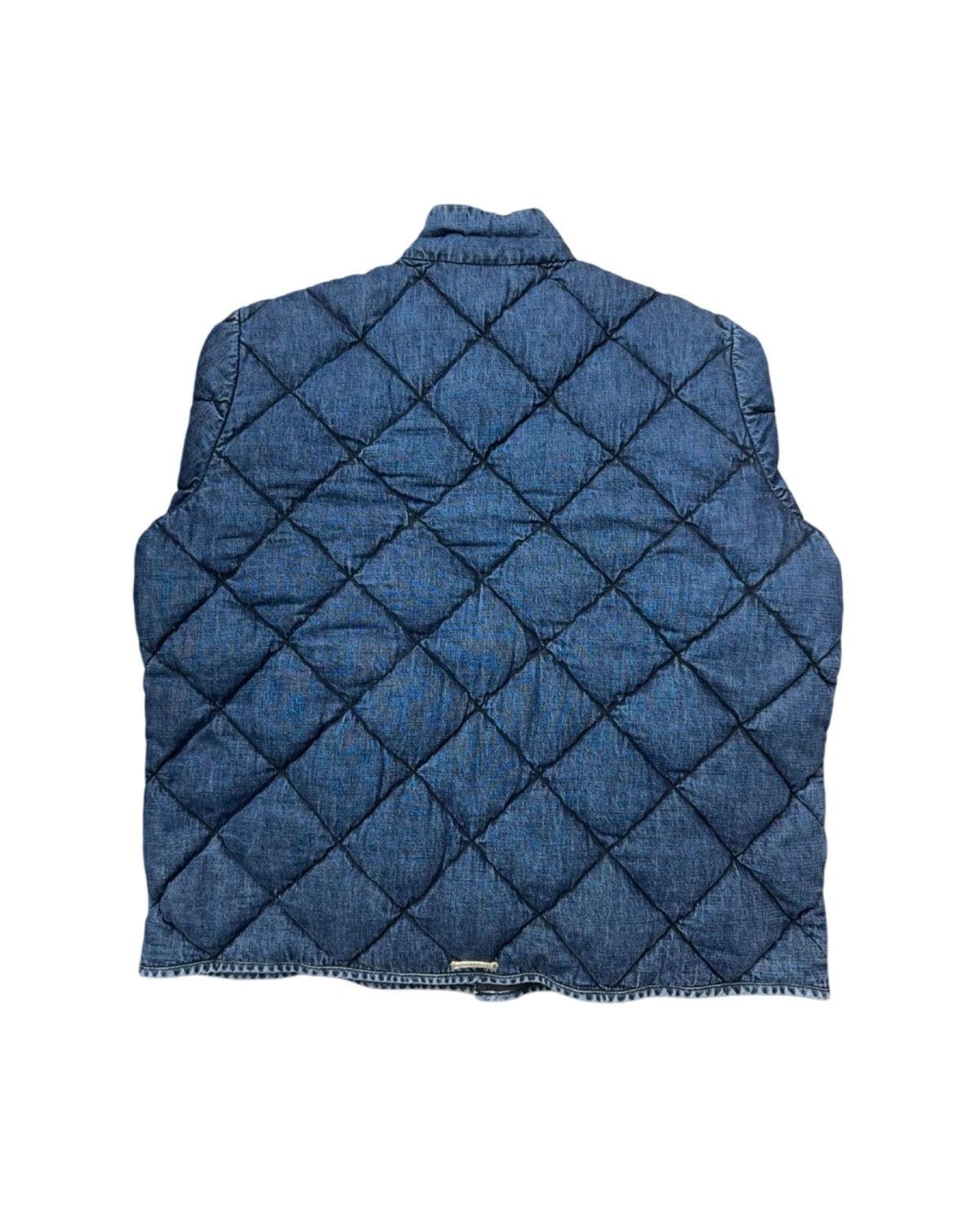 Denim puffer lined jacket - 2