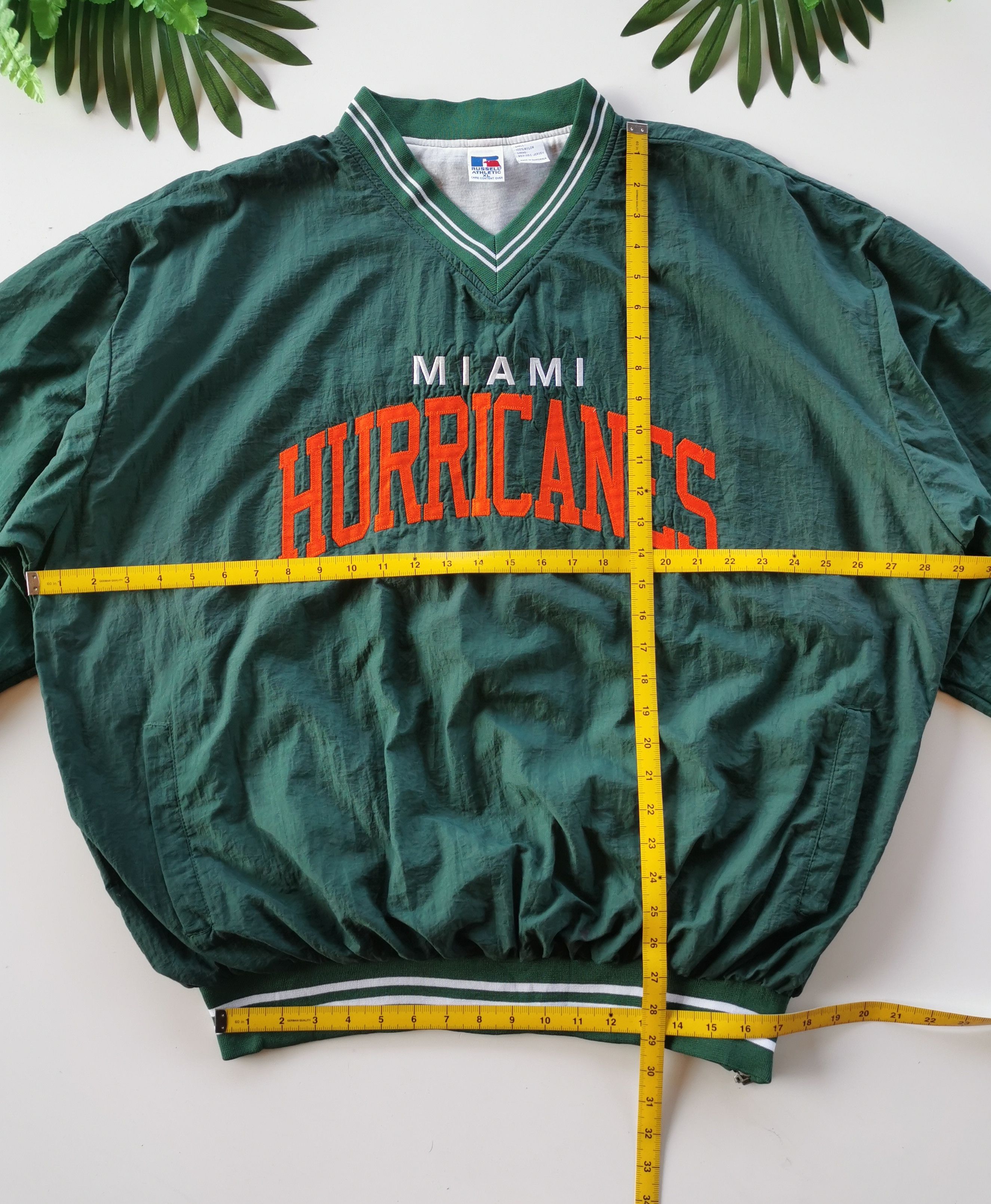 Vintage Miami Hurricanes Nylon Jersey Sweatshirt - 9