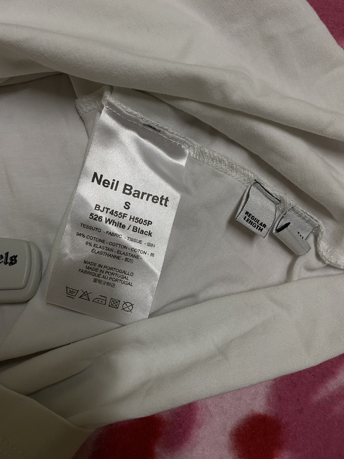 Neil Barrett Leather Texture Electric Tee T-shirt - 4