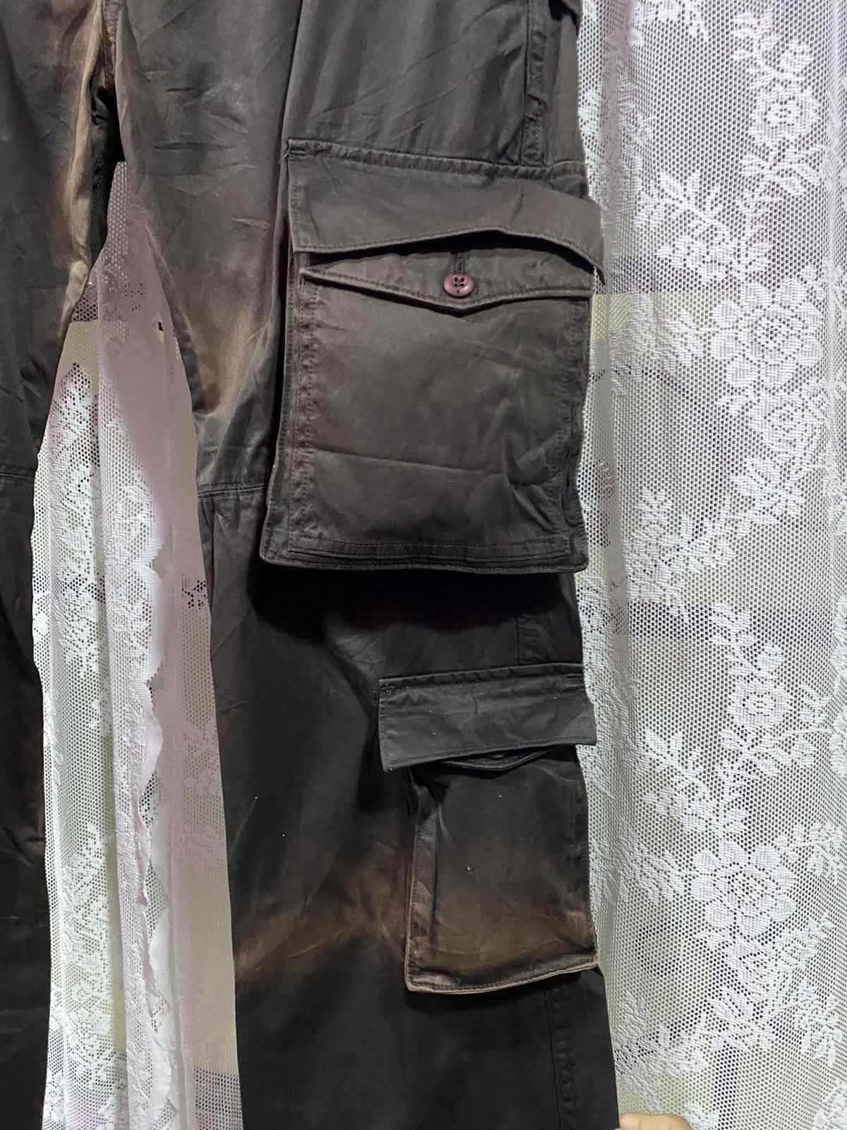 Archival Clothing - RARE🔥 FCUK BONDAGE MULTIPOCKET 15 SUNFADED CARGO PANTS - 3