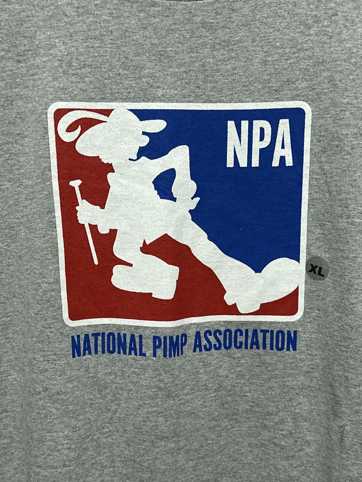 Vintage Y2K NPA Pimp Association Adult Humor Skate Tee XL - 3