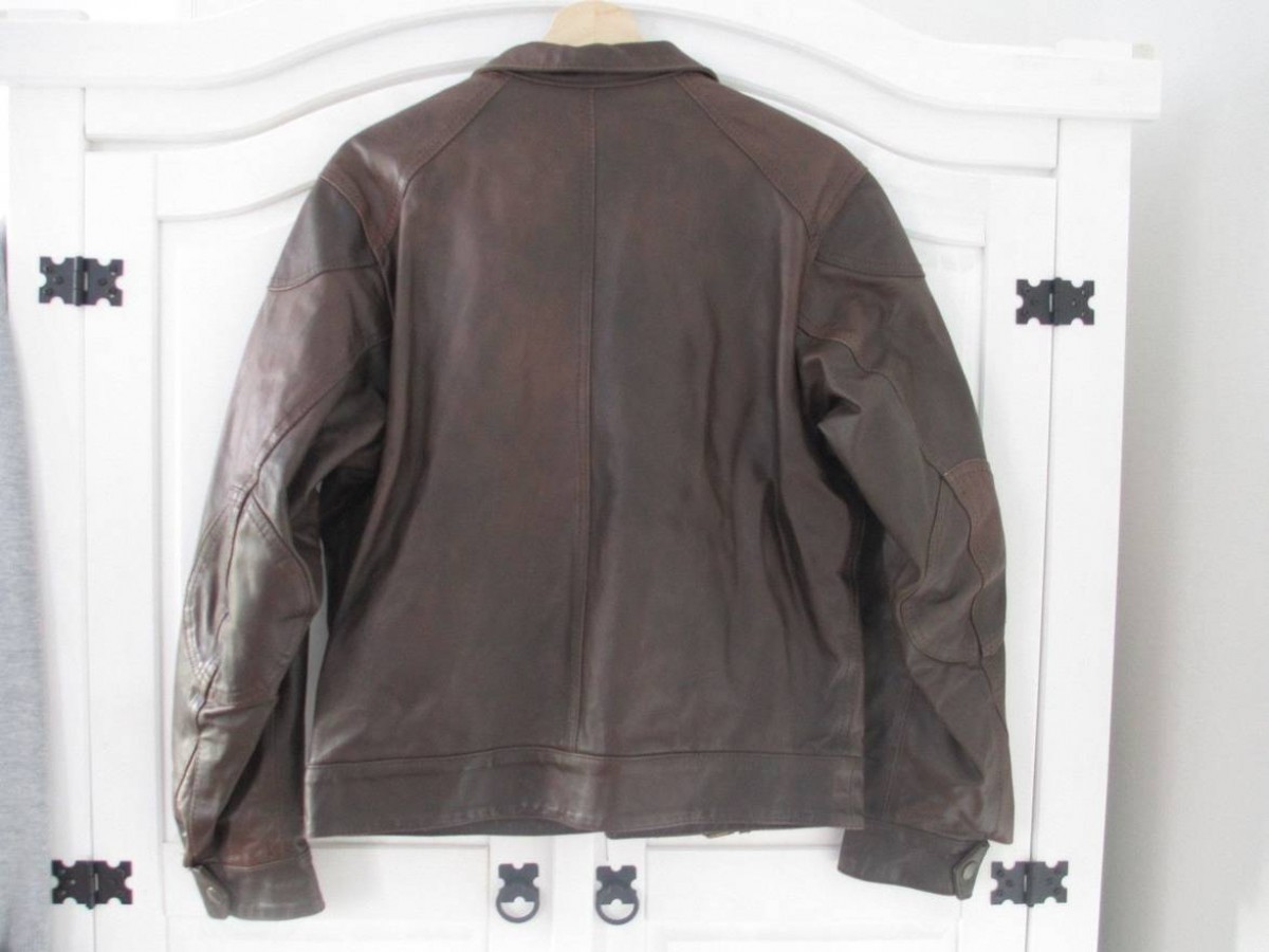 Italian - S-M Made In Italy Brown Biker Leatherjacket - 2