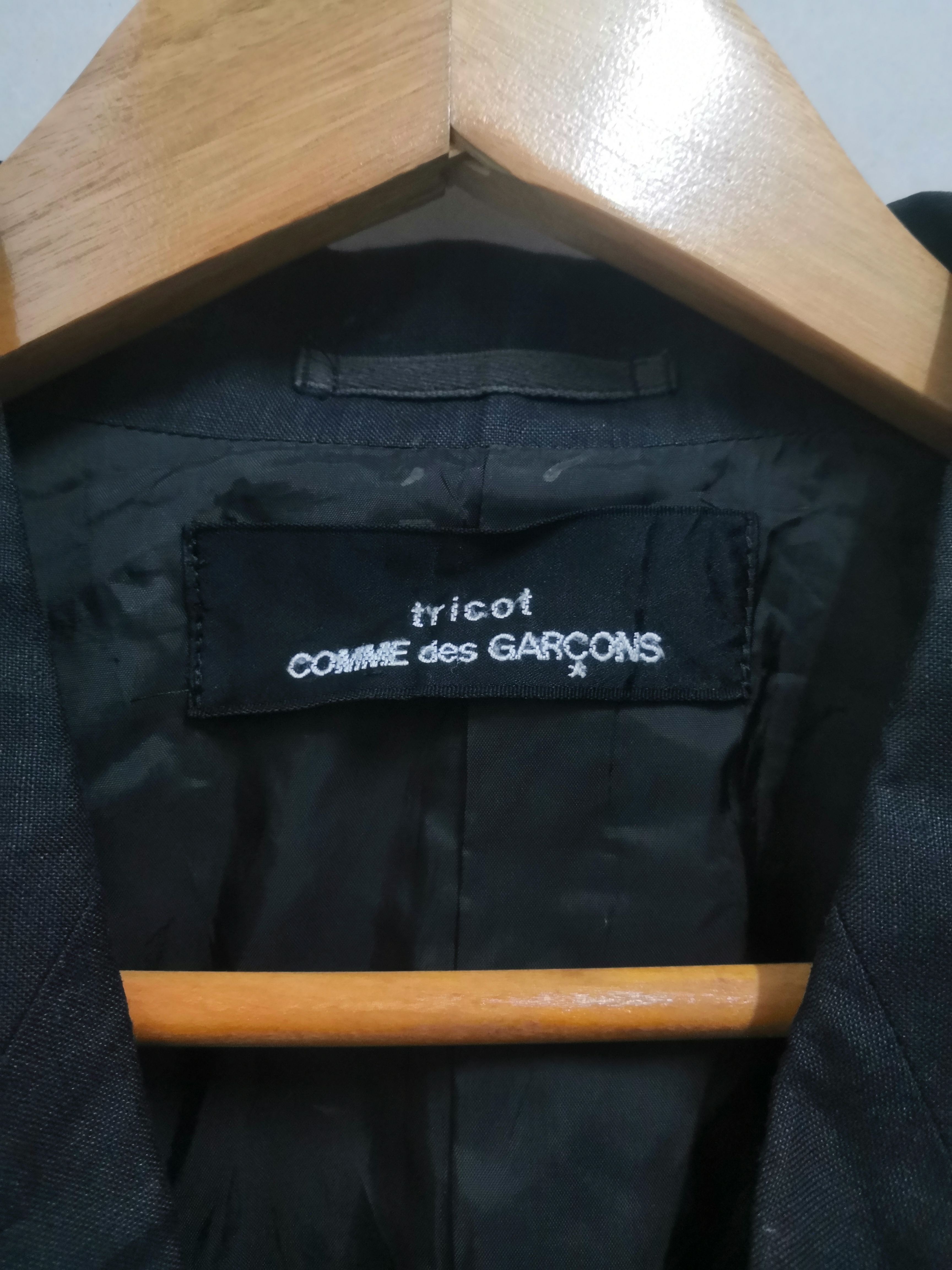 Vintage Comme Des Garcons Tricot Short Sleeve Jacket Blazer - 3