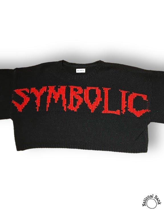 Streetwear - ❗️Salvetti Symbolic Knit Sweater/Knit Black/Red❗️