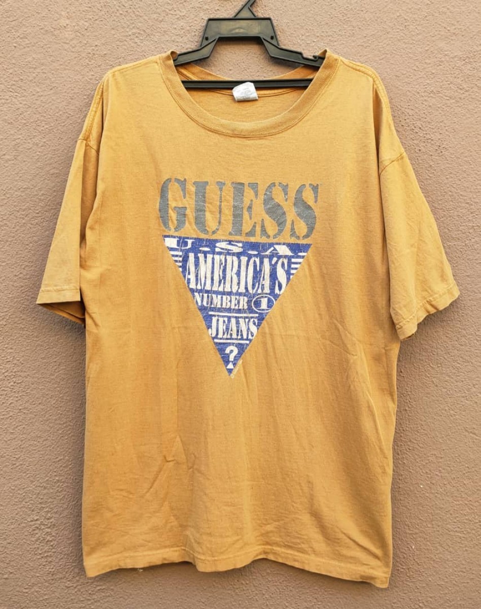 Guess - Vintage 1994 USA Big Logo T - 1