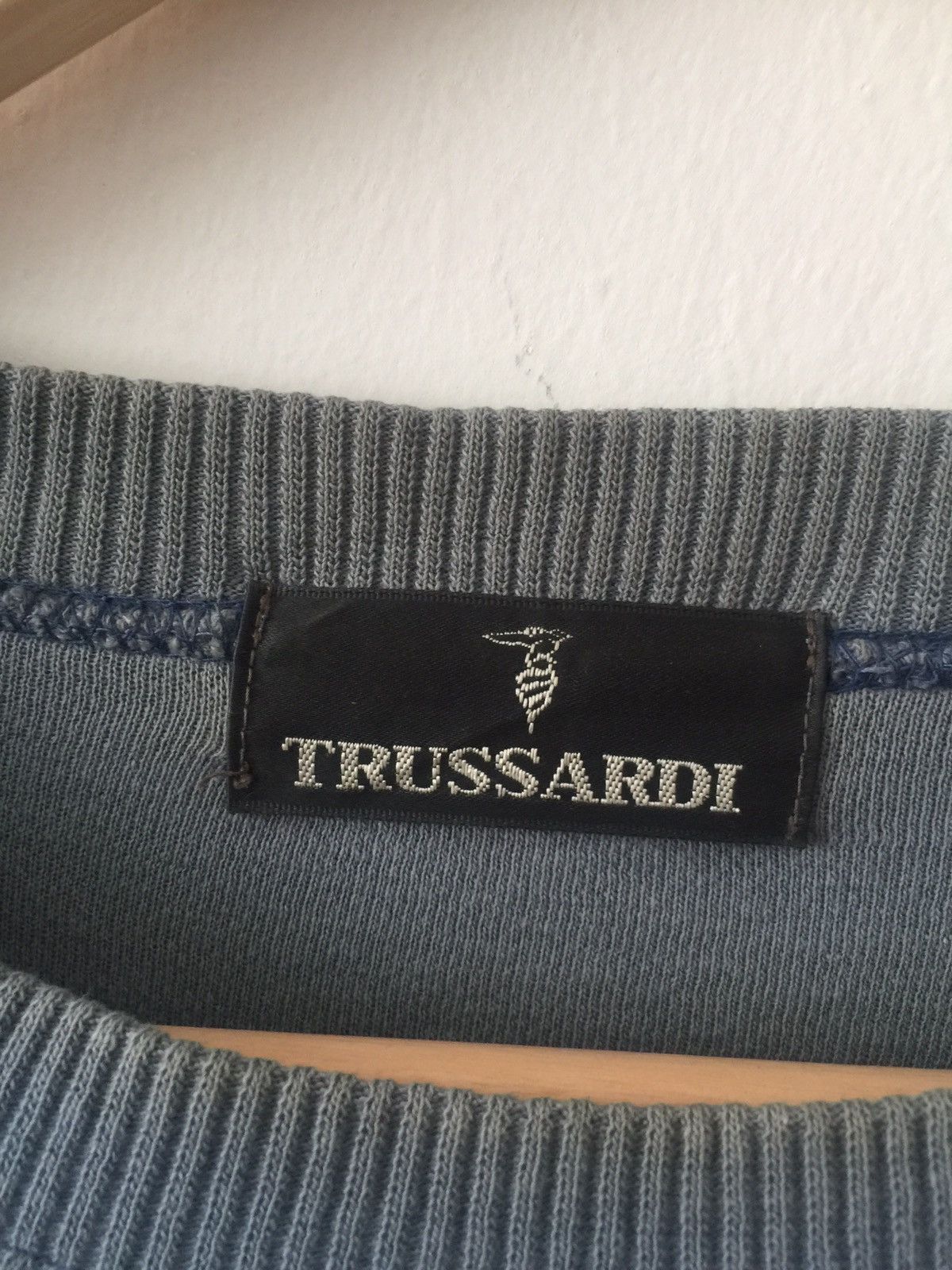 Vintage - Trussardi Big Logo Sweatshirts 26x25 - 5