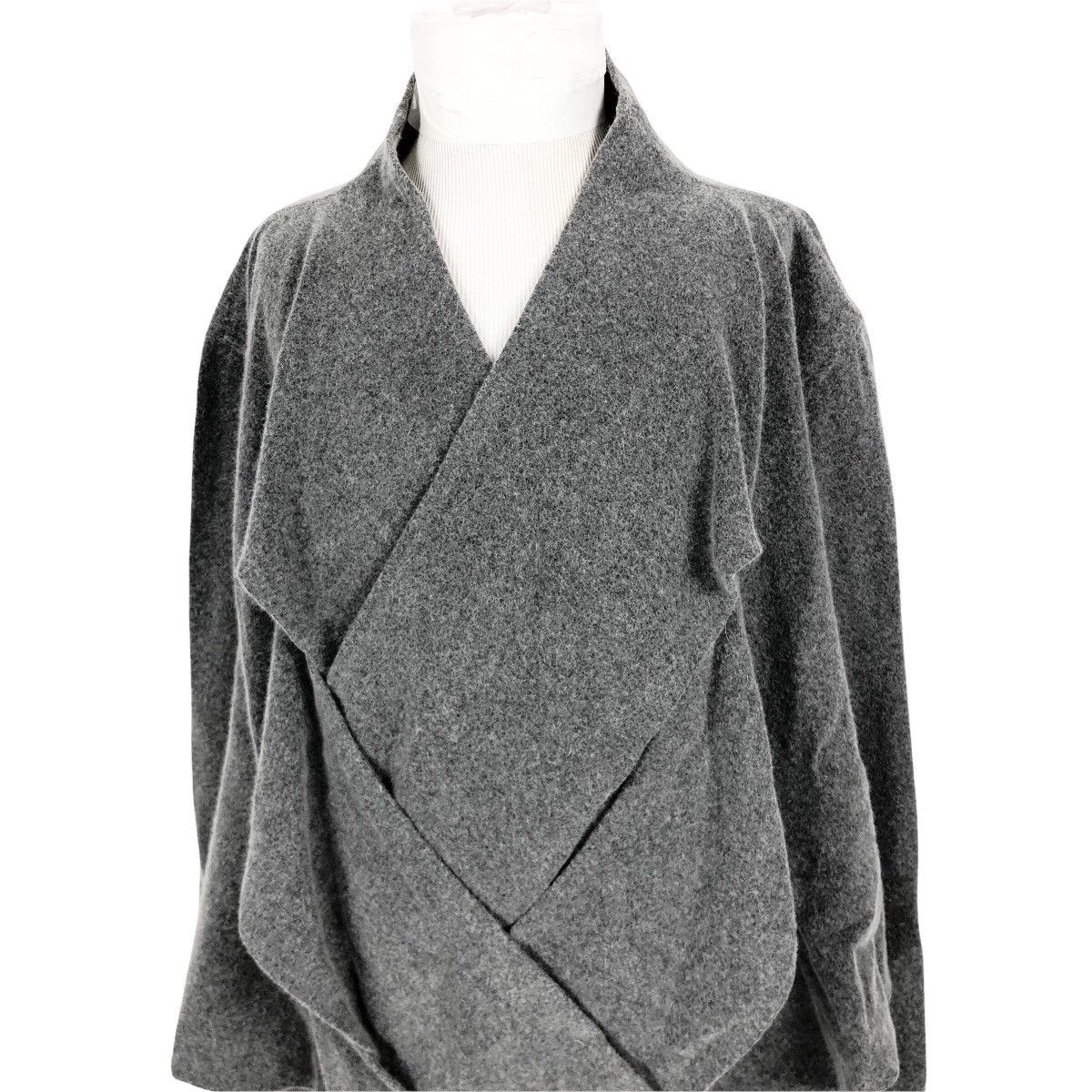 Vtg Dries Van Noten Women’s Wool Buttonless Jacket Cardigan - 4