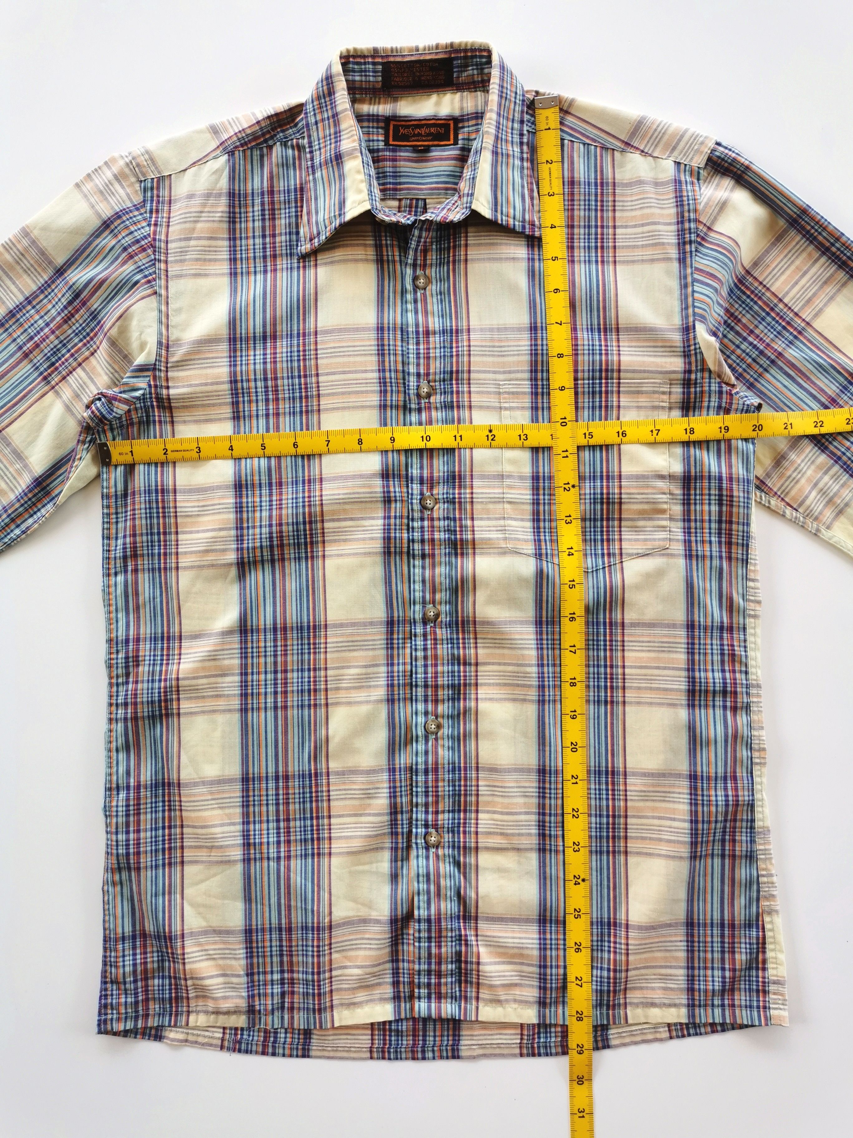 Designer - Yves Saint Laurent YSL Striped Block Shirts - 10