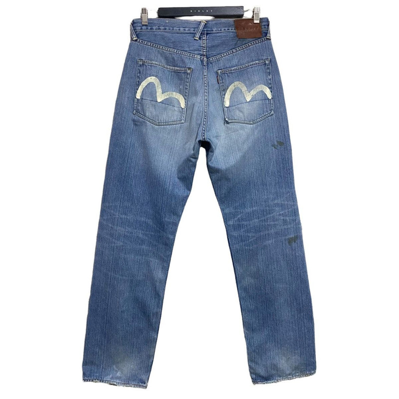 Vintage Evisu No3 Denim Distressed Painter Jeans - 1