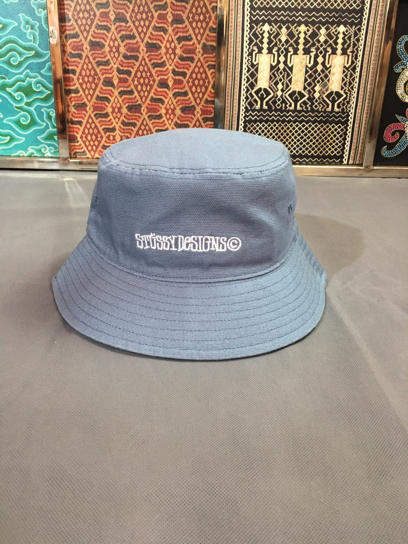 Vintage - STUSSY FRONT&BACK LOGO BUCKET HAT - 1
