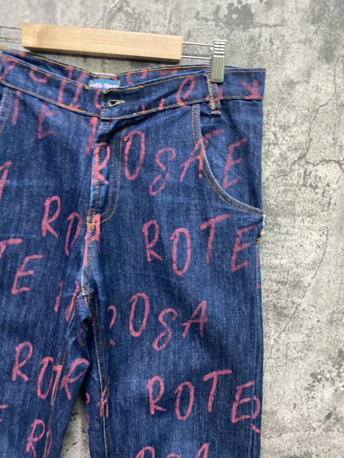 Distressed Denim - ROTE ROSA All Print Distressted Denim Jeans - 5