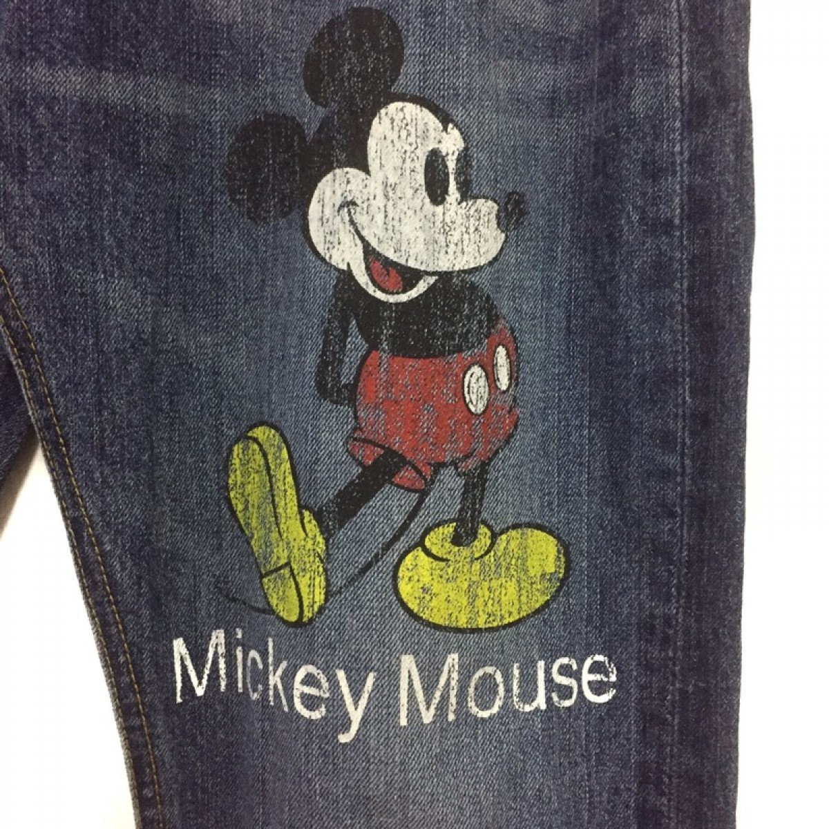 Mickey Mouse - Rare jeans mickey mouse print vintage style - 5