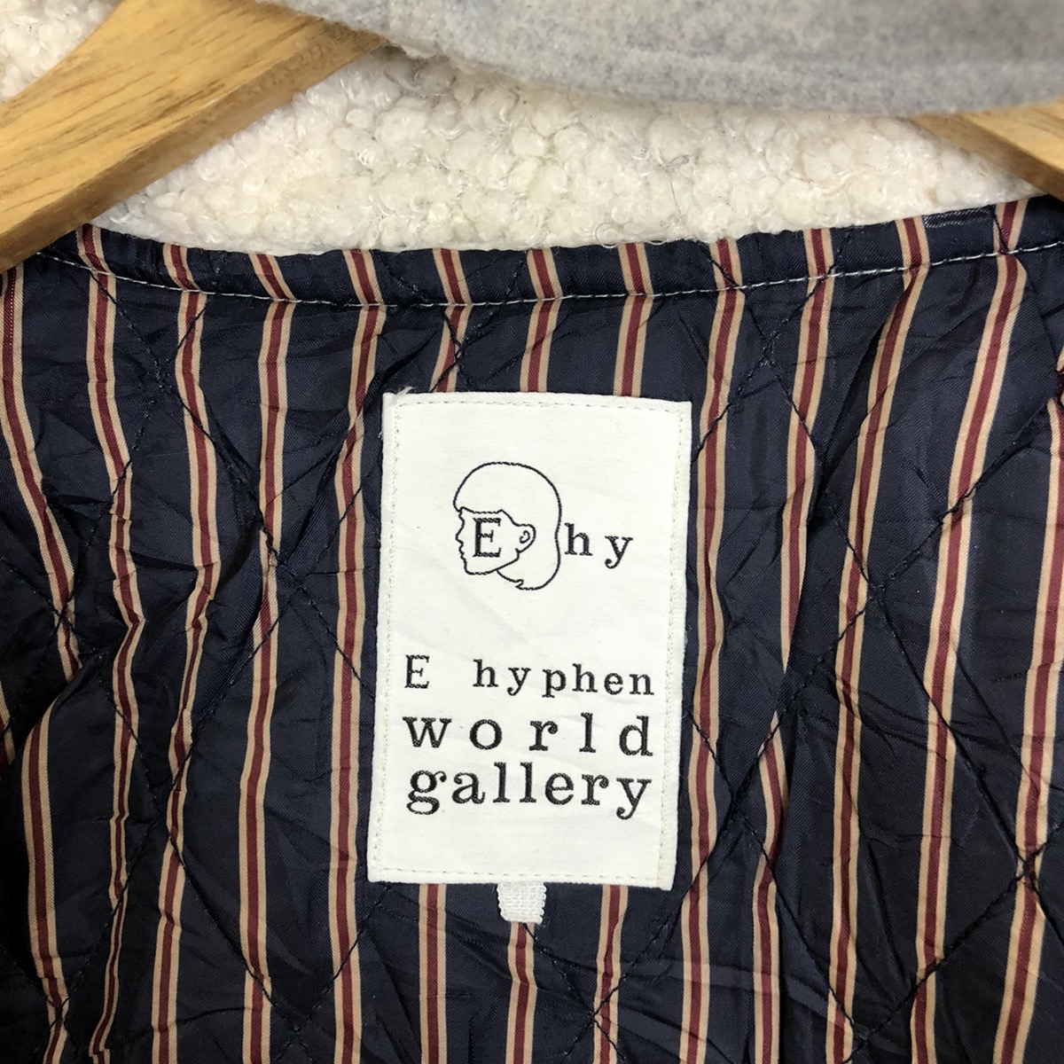 Vintage - Ehyphen World Gallery Grey Hoodies Varsity Jacket #1553 - 8