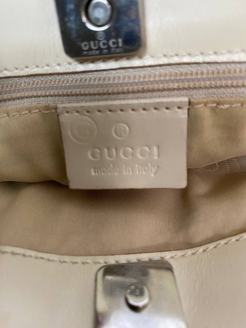 Vtg🔥Authentic Gucci Monogram GG Pink Mini Tote bag - 10