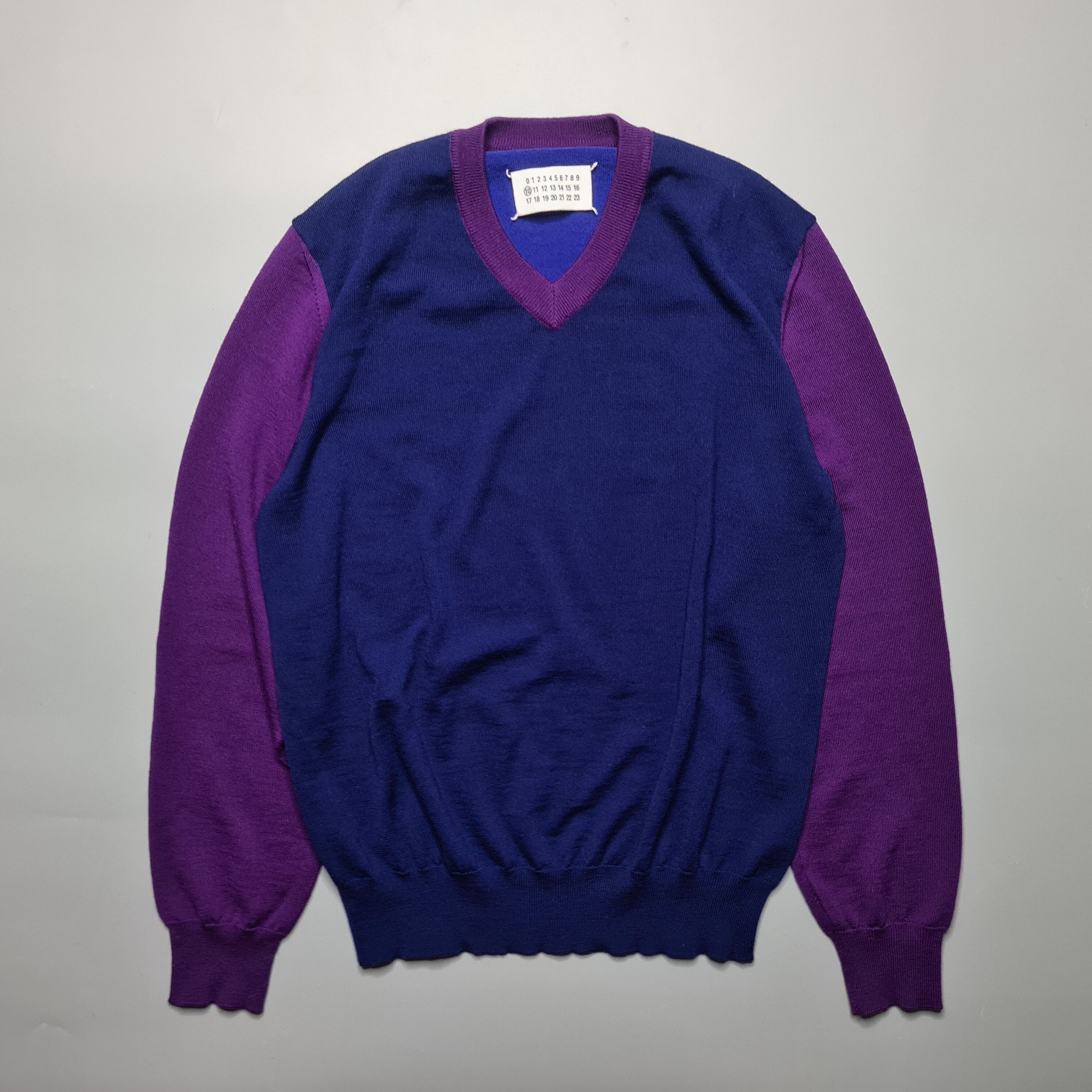 Margiela Line 10 - AW08 Colorblock Wool Sweater - 1