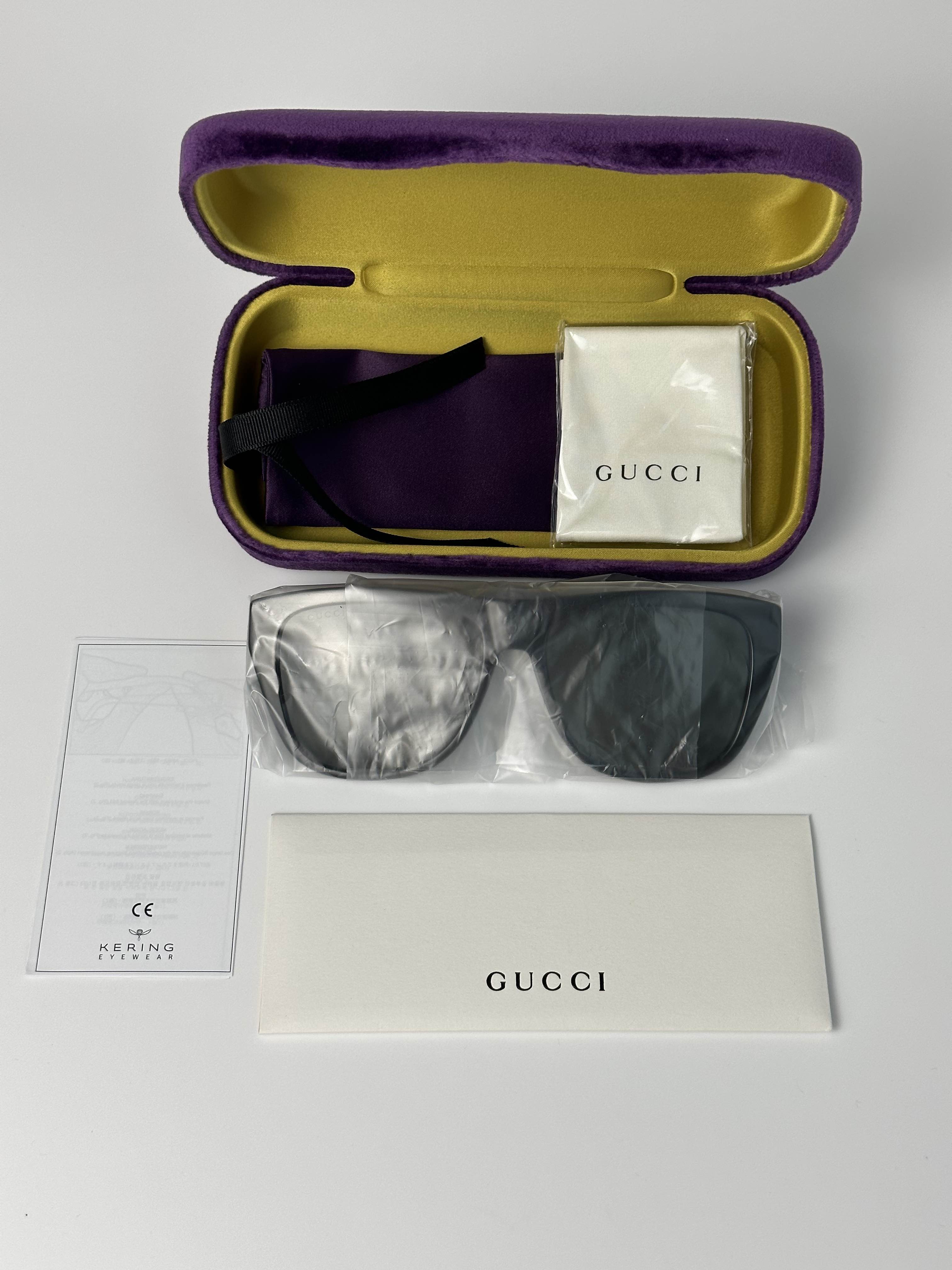 BRAND NEW GUCCI GG0926S 006 Black/Green Men Sunglasses - 7