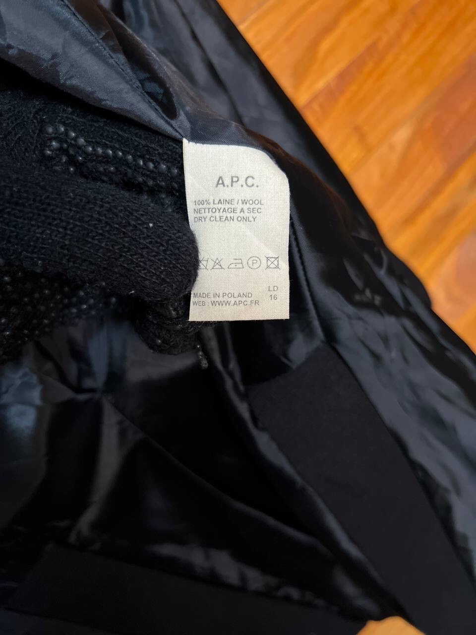 A.P.C LAINE WOOL COAT WOMENS MADE IN POLAND - 21