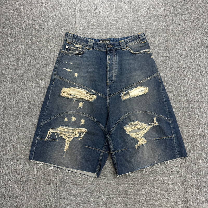 Balenciaga Distressed SHorts - 1