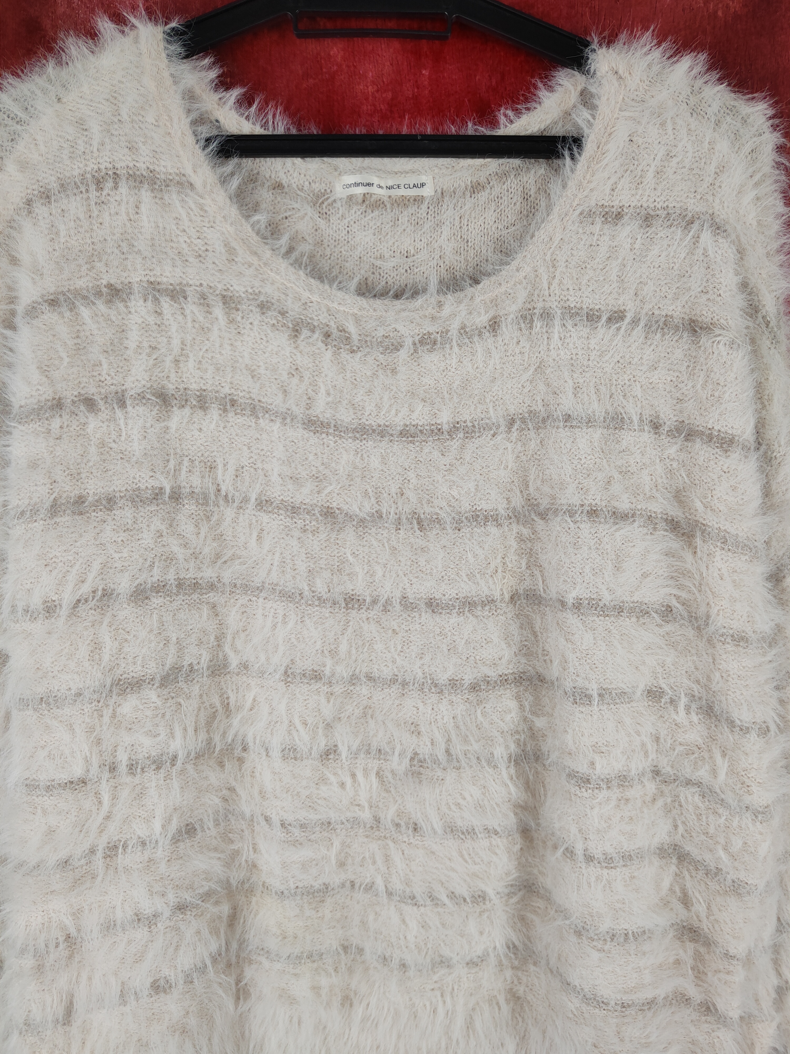 Japanese Brand - Continuer de Nice Claup Shaggy Fur Mohair Knitwear #S795 - 2