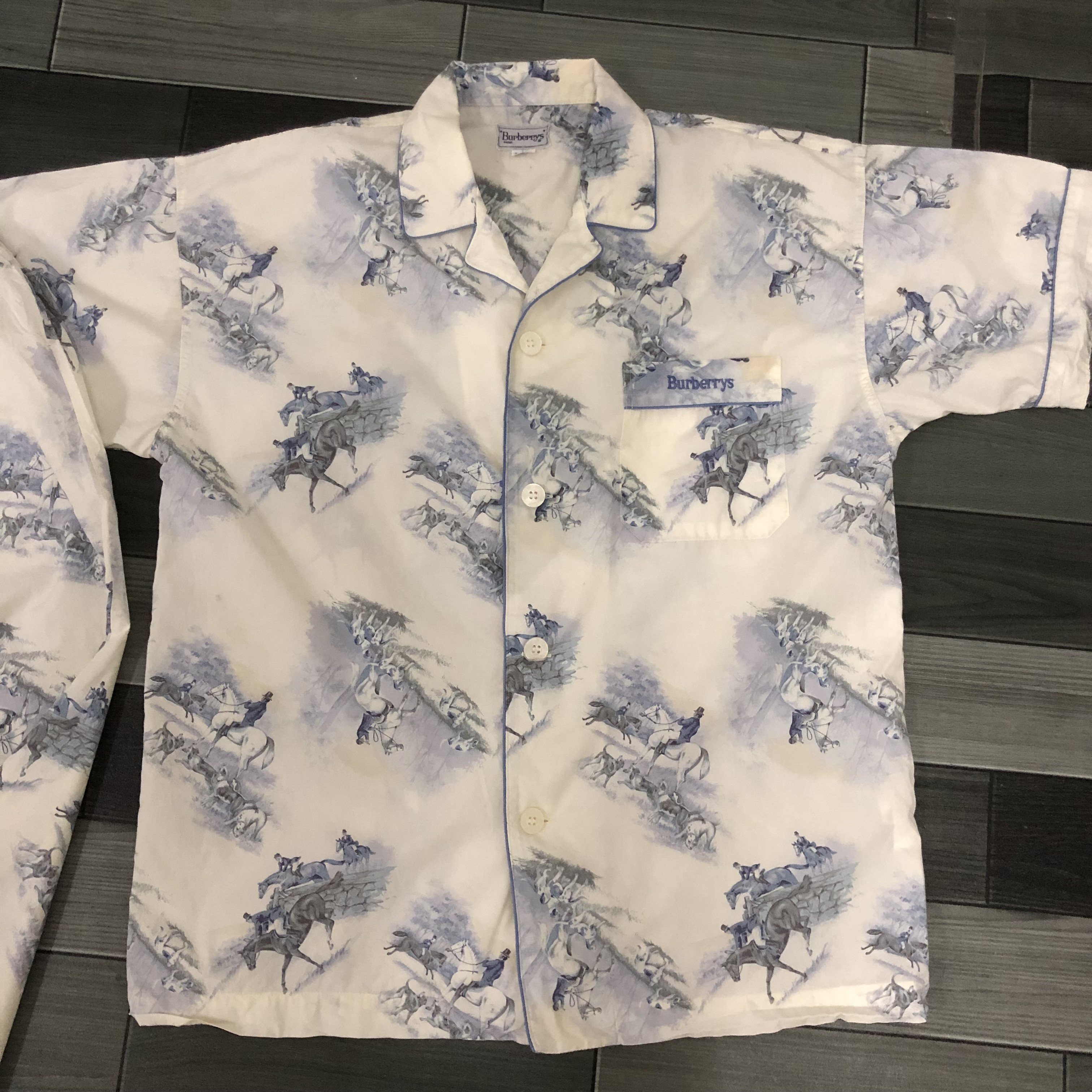 Burberry Prorsum - rare authentic one set vintage burberrys sleepwear - 15