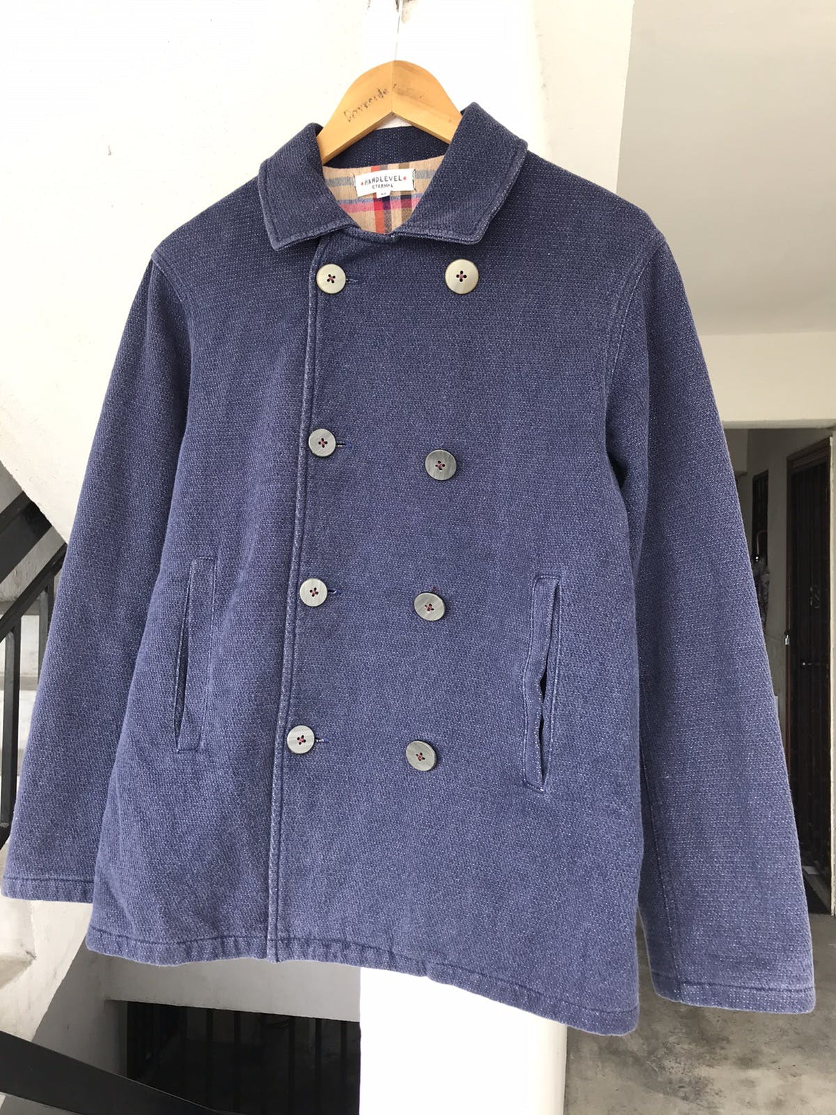 VINTAGE ETERNAL HANDLEVEL INDIGO DOUBLE BUTON JACKET - 7