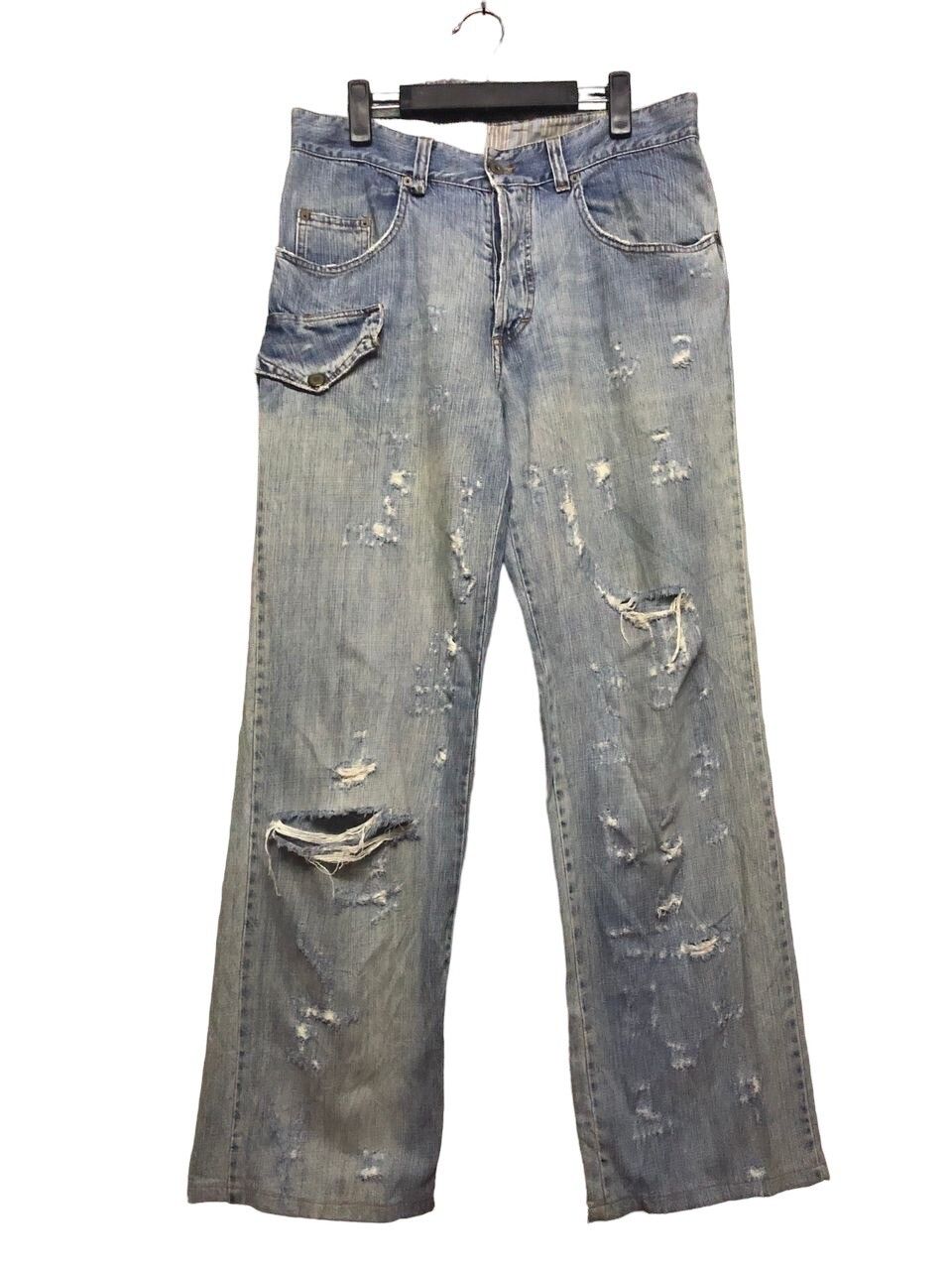Vtg🔥Dolce & Gabanna Distess Wash Blue Jeans - 3