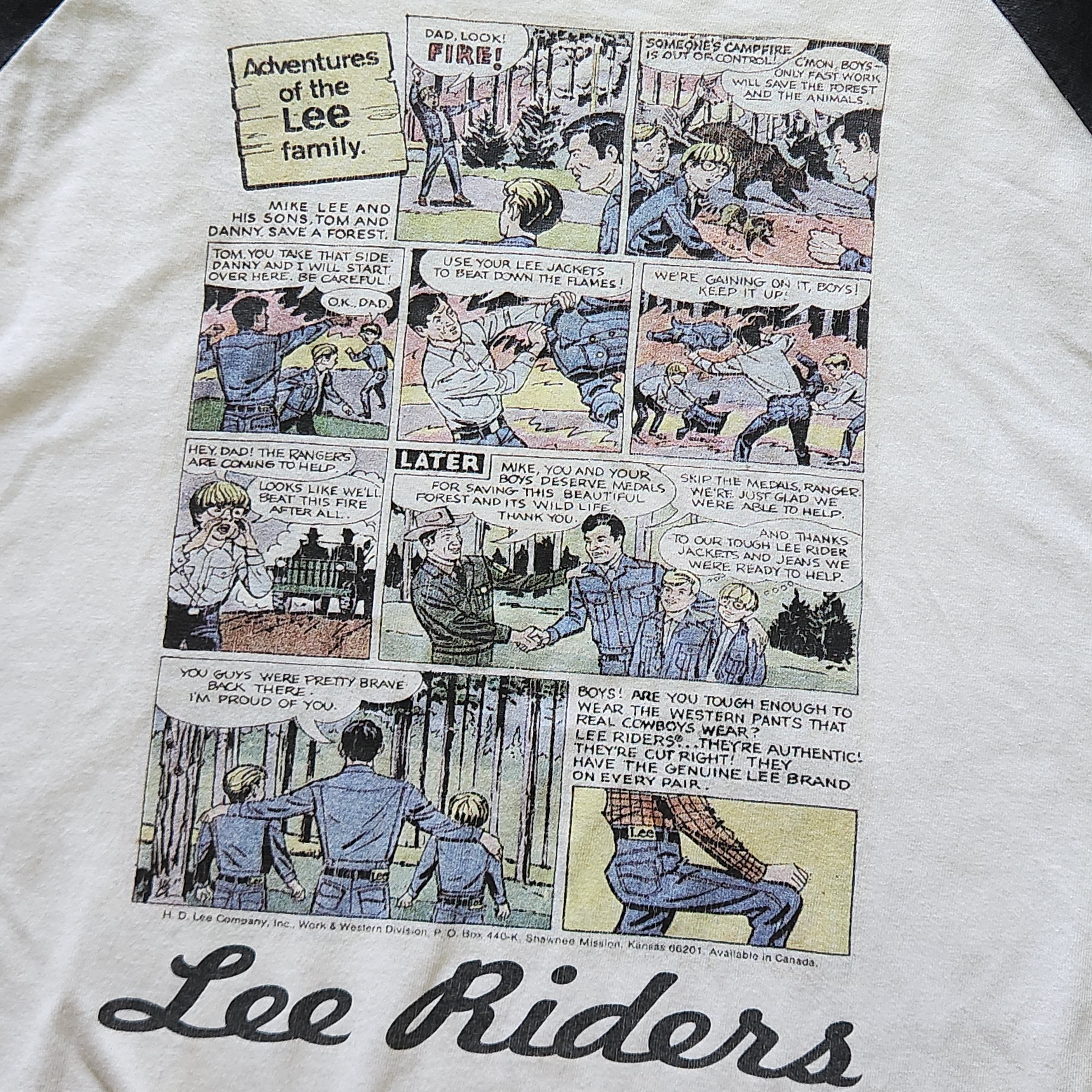 Vintage 1999 Lee Riders Japan Raglan TShirt - 15