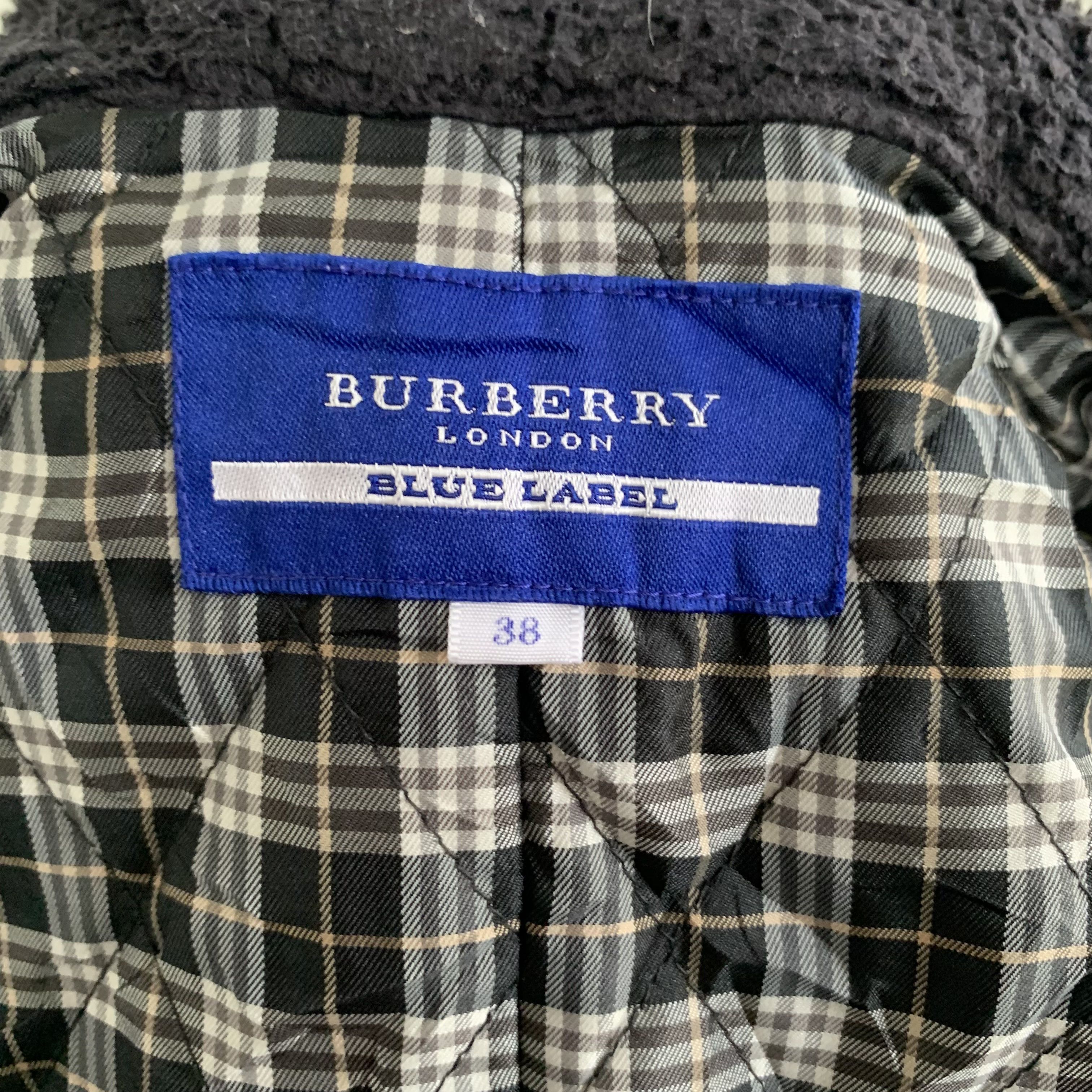 Burberry Blue Label Fur Hoodie Crop Jacket #3298-42 - 9