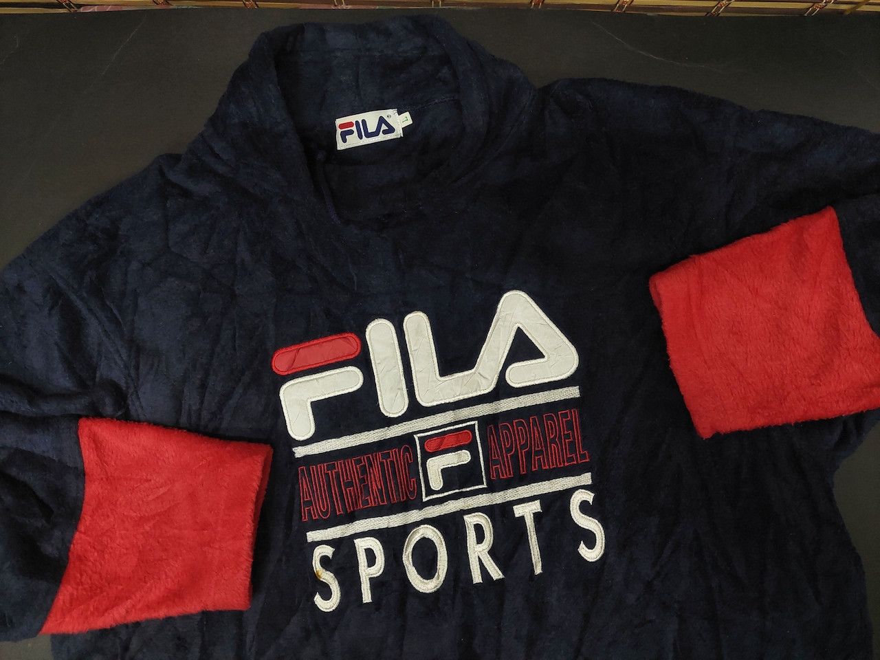 Vintage 1990s Fila Sweatshirt Biella Italia Big Logo - 2
