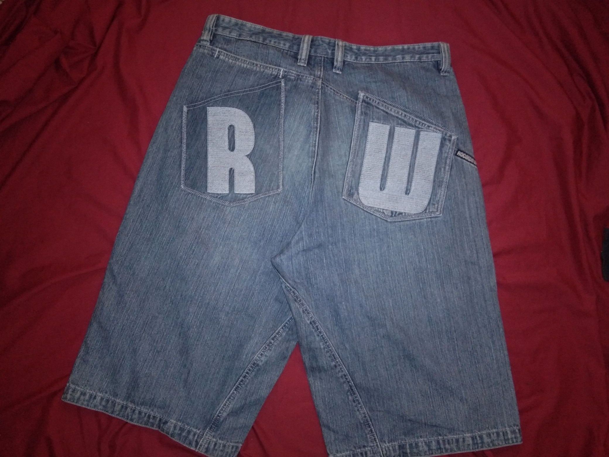 Rocawear - Rockawear Denim Jorts Jeans Short Rapper Hip Hop Streetwear - 3