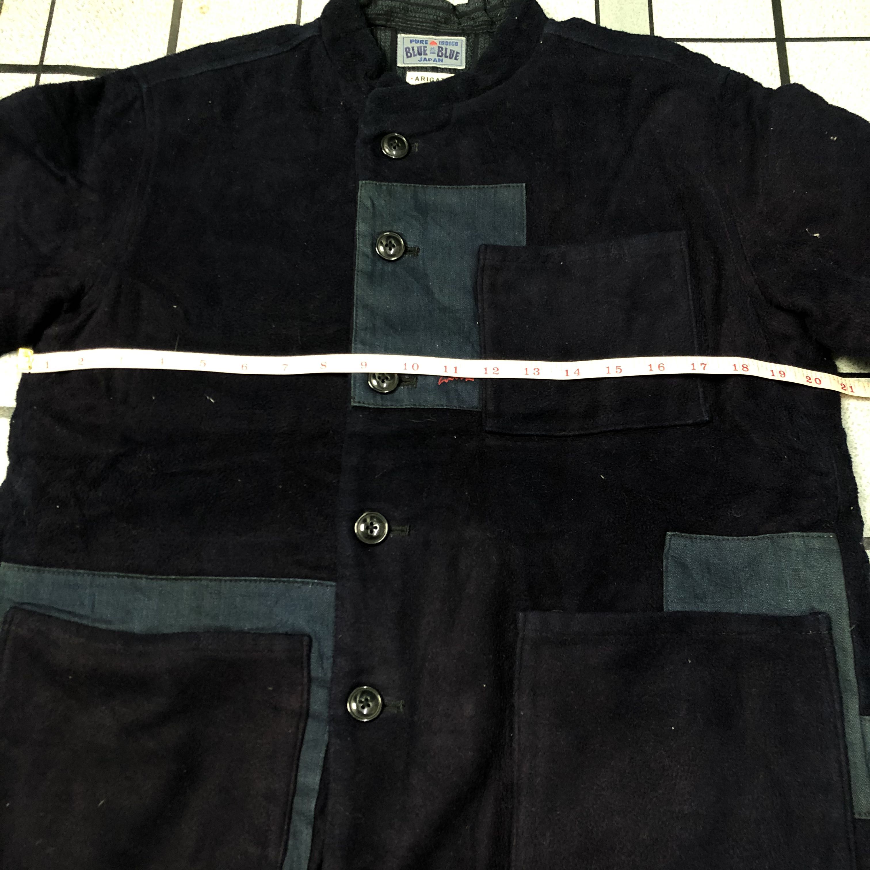Jacket Fleece Patchwork Pure Indigo BLUE BLUE JAPAN Saiz M - 7