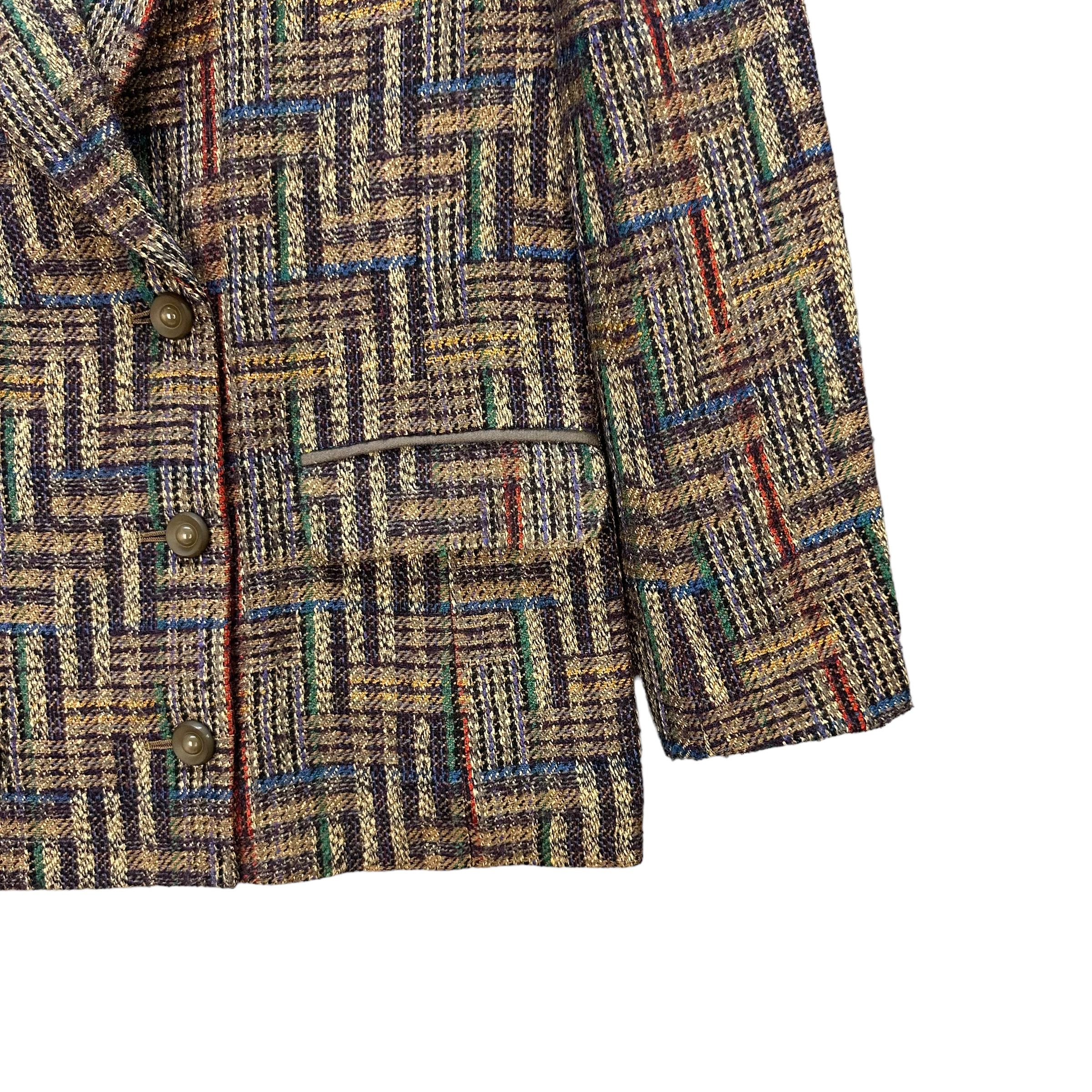 Vintage - HARDY AMIES COLORFUL DOUBLE BREASTED COAT JACKET #8382-006 - 5