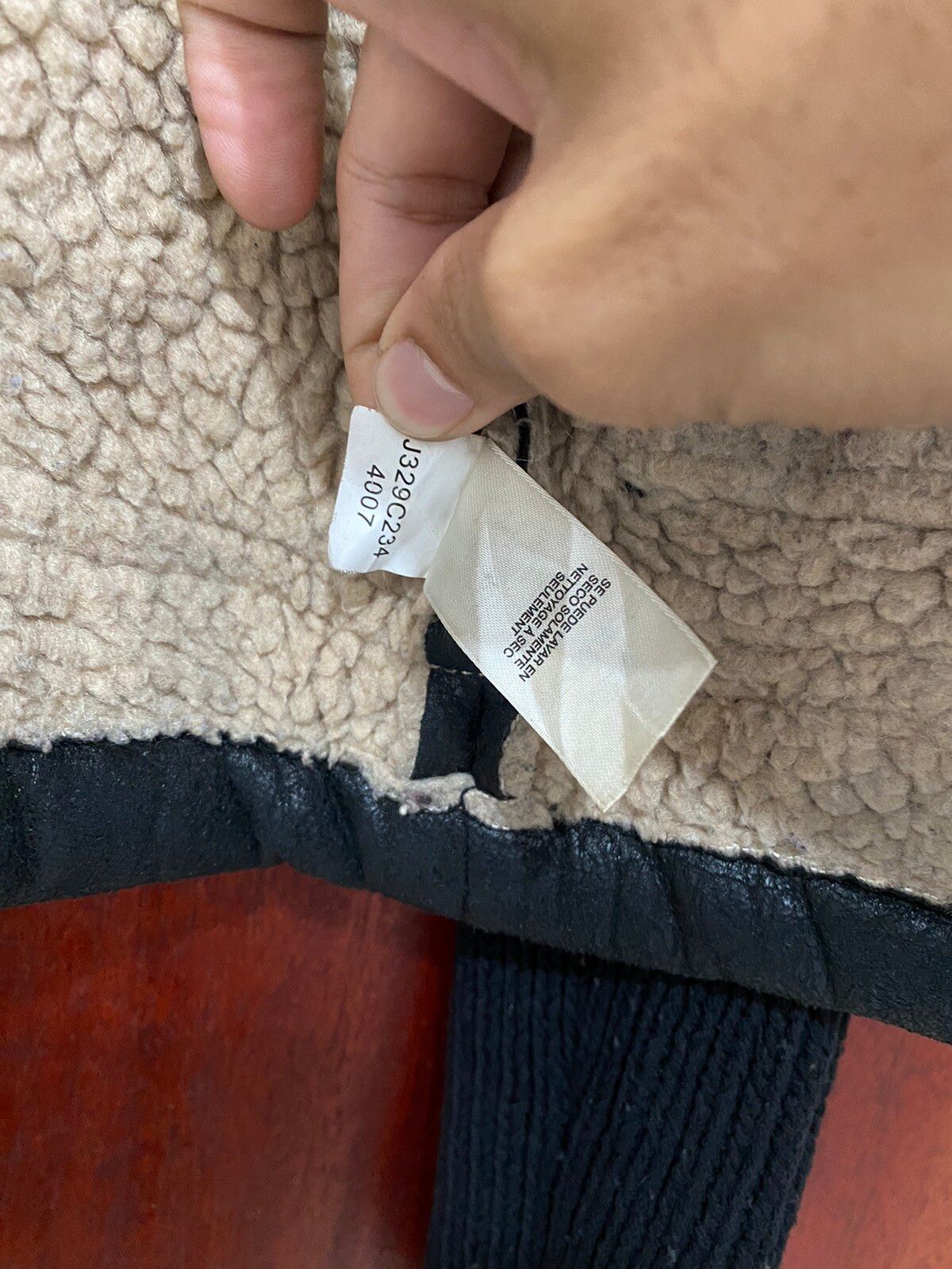 If Six Was Nine - DKNY Faux Shearling Jacket Sleeve Knit Women Cropped Design - 10