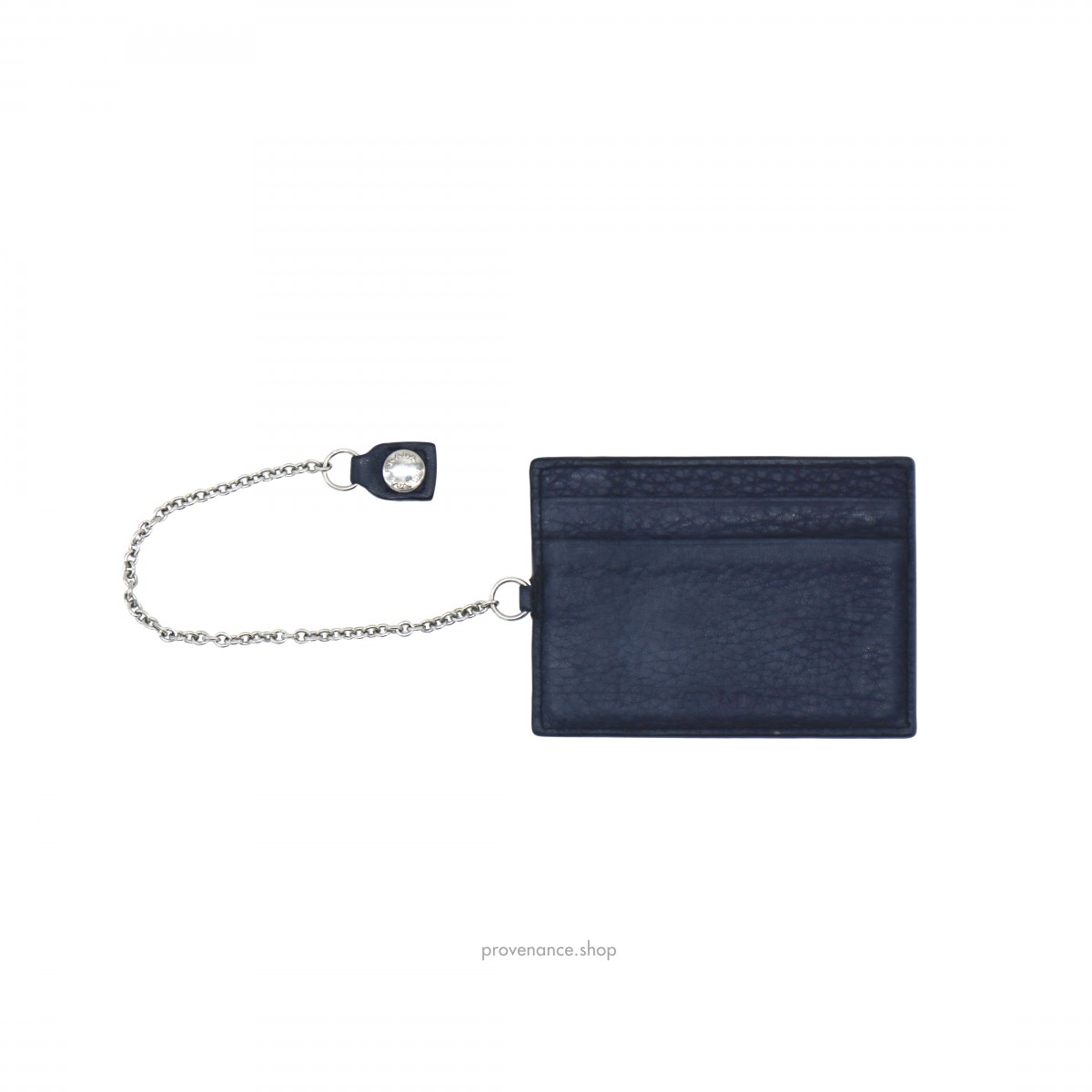Prada Cardholder Wallet - Navy Blue Saffiano Leather - 1