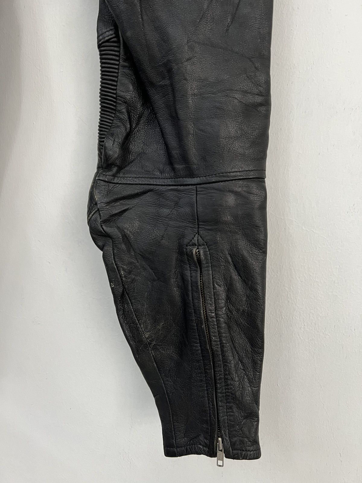 Vintage - Nankai Motorcycle Top Fashion Leader Leather Pants - 8