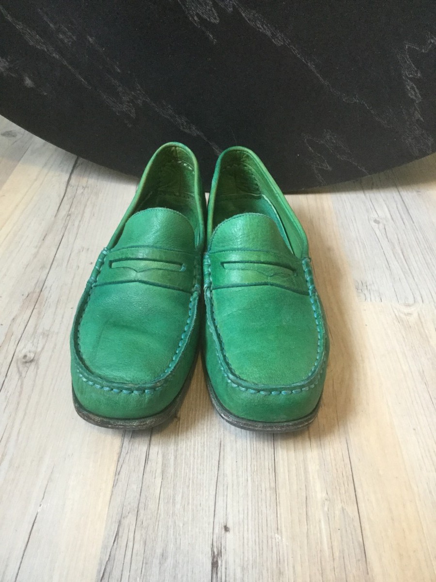 Jean Baptiste Rautureau - Amazing green loafers. Chic look like saint laurent shoes - 3