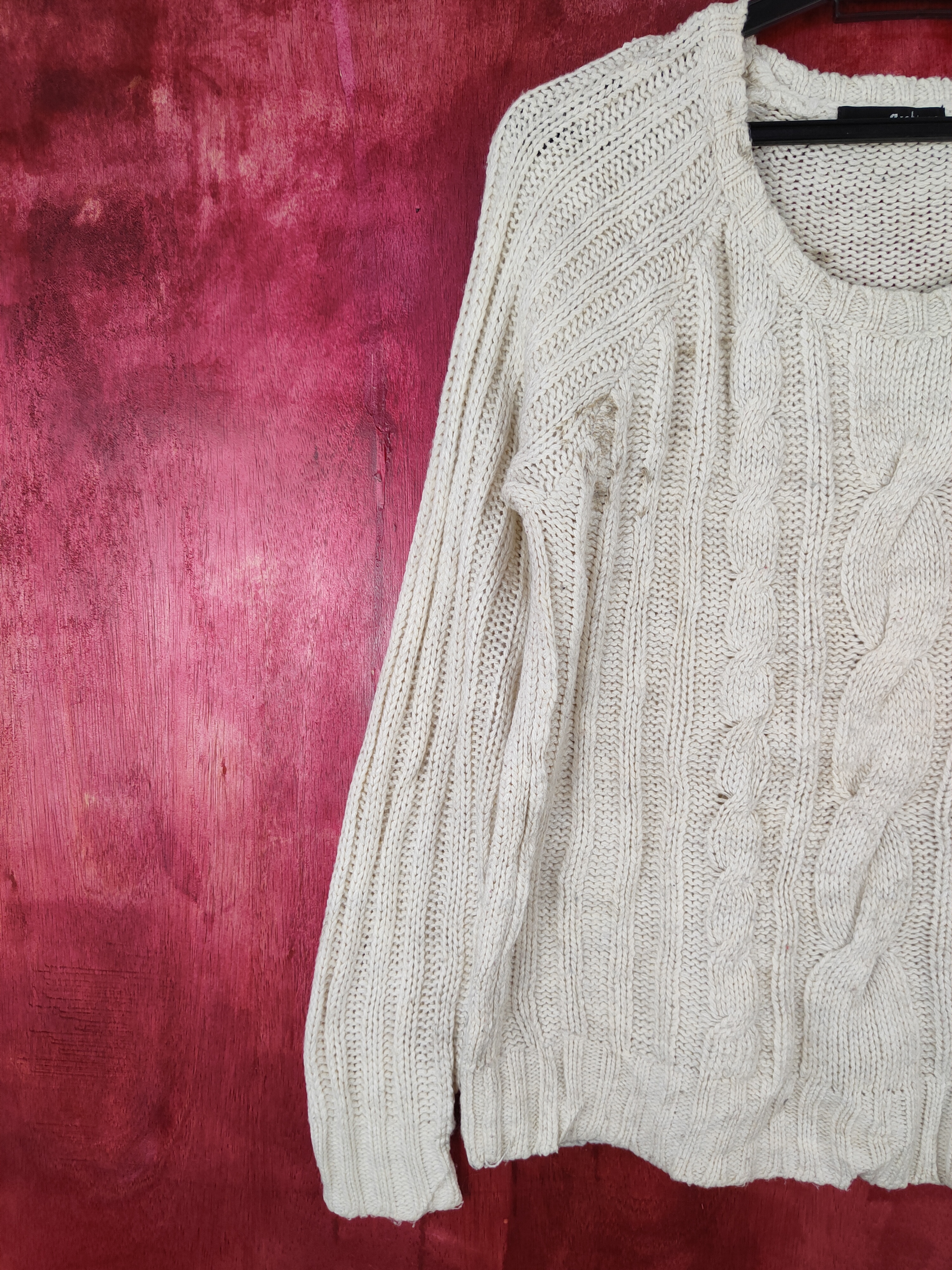Japanese Brand - Archives White Knitwear Sweater Damage With Stain - 3