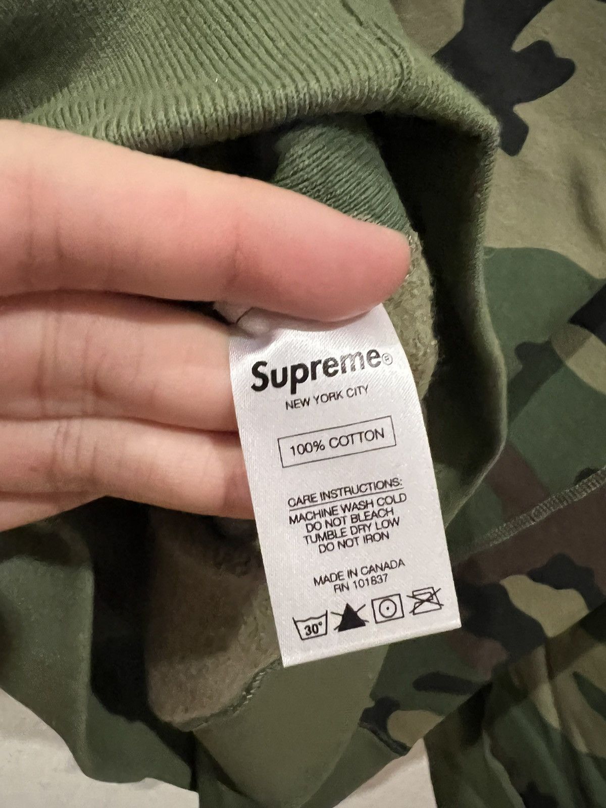 FW15 camo box logo crewneck - 6