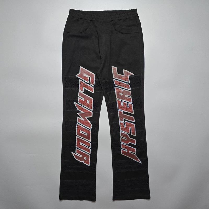Hysteric Glamour - Logo Print Boot Cut Sweatpants - 1