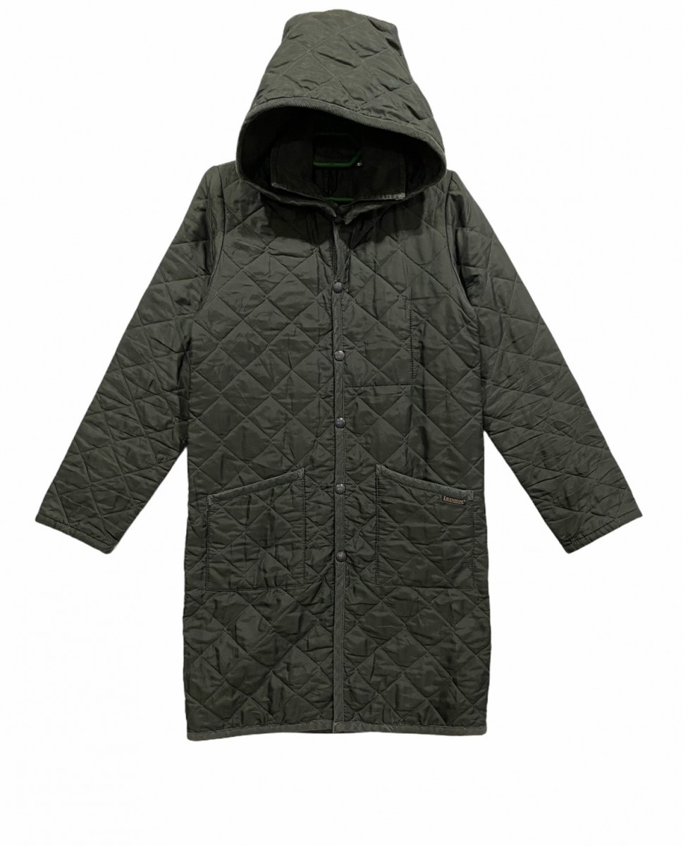 Lavenham - Suffolk Quilted Slim Fit Jacket Detachable Hood - 1