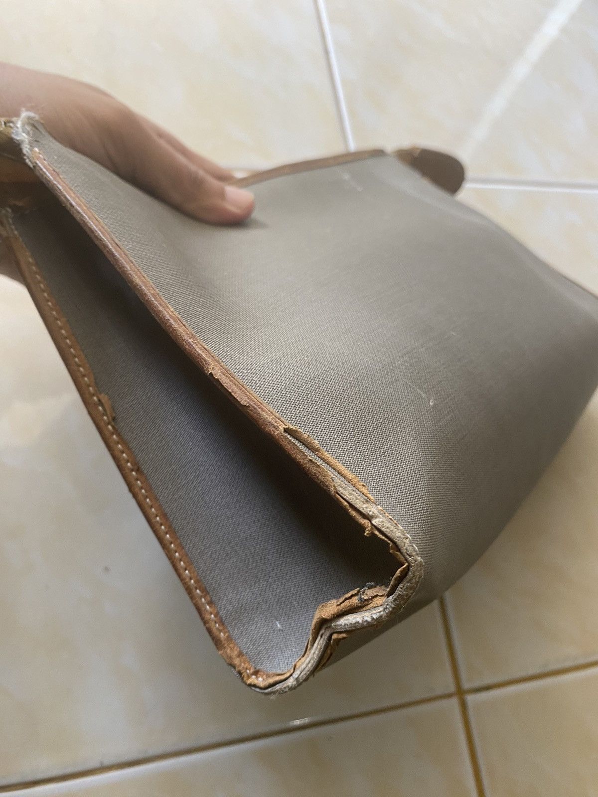 Vintage Christian Dior Leather Clutch - 3