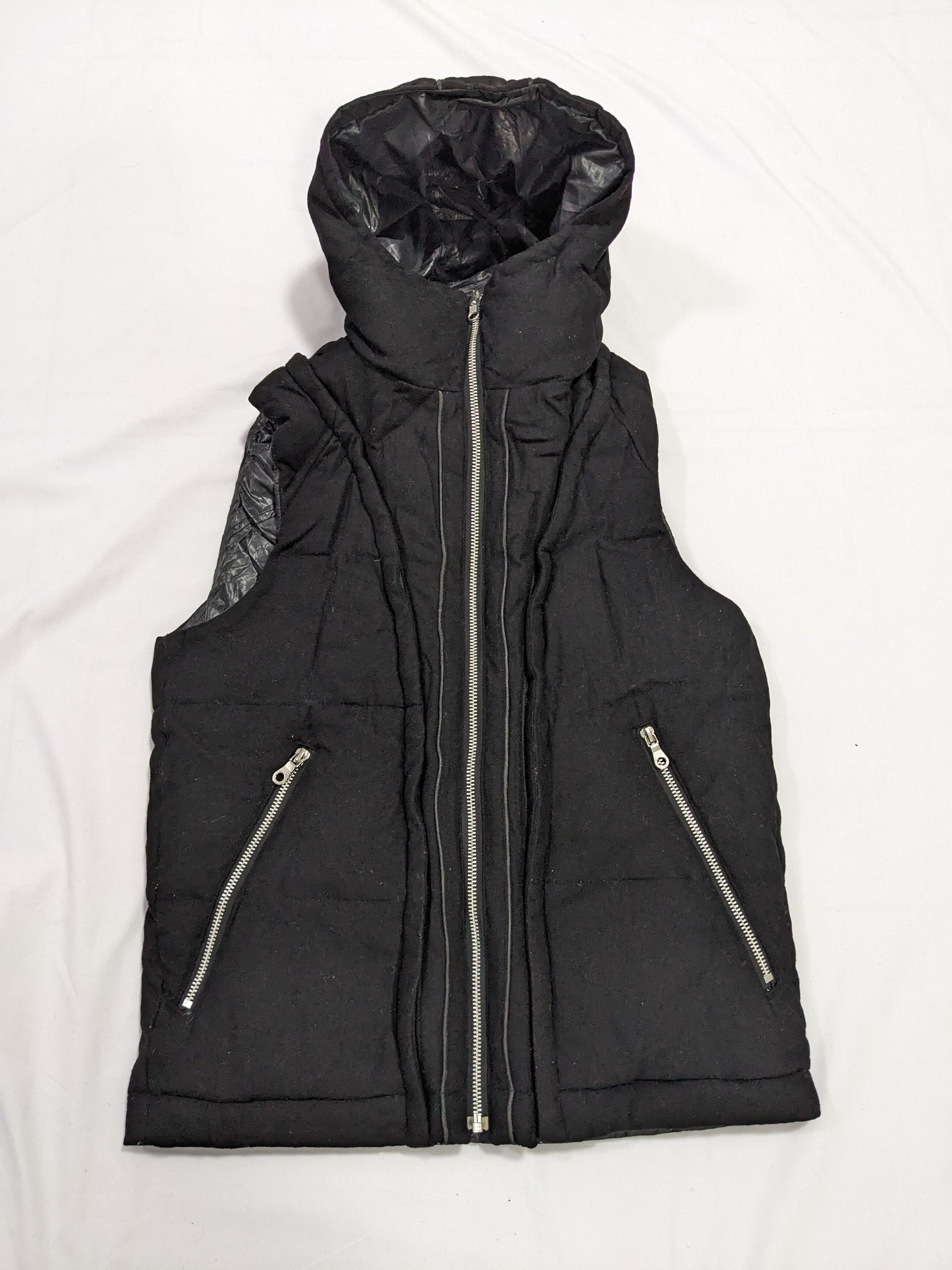 Avant Garde - PPFM Down Vest Hooded Jacket Reversible Black - 3