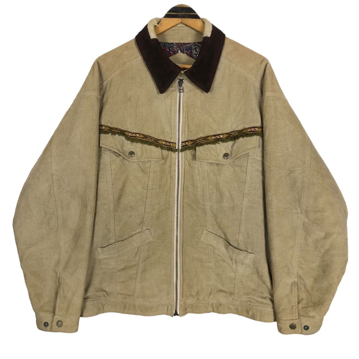 Vintage 90s Nigel Cabourn England Navajo Worker Jacket - 1