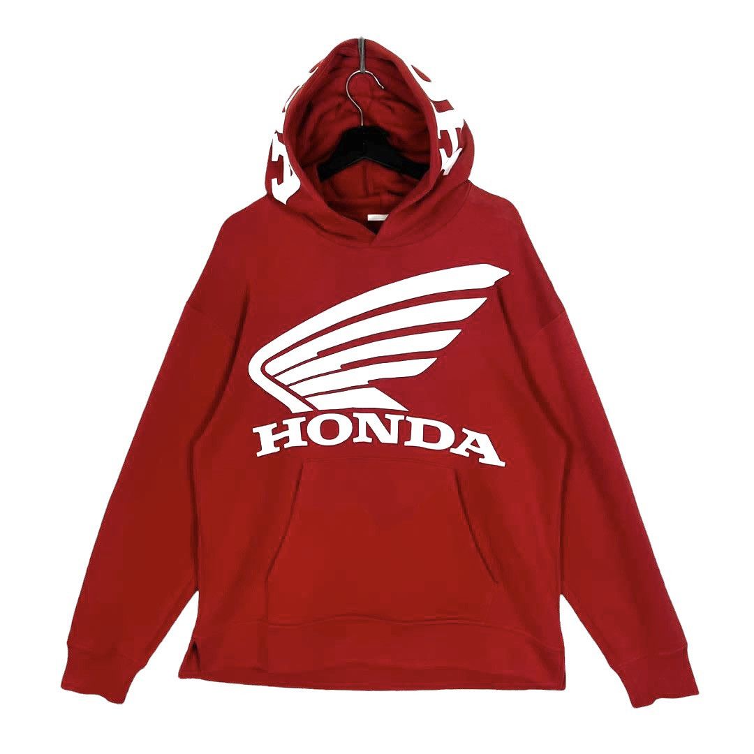 Designer GU Honda Big Logo Hoodie Size M - 1