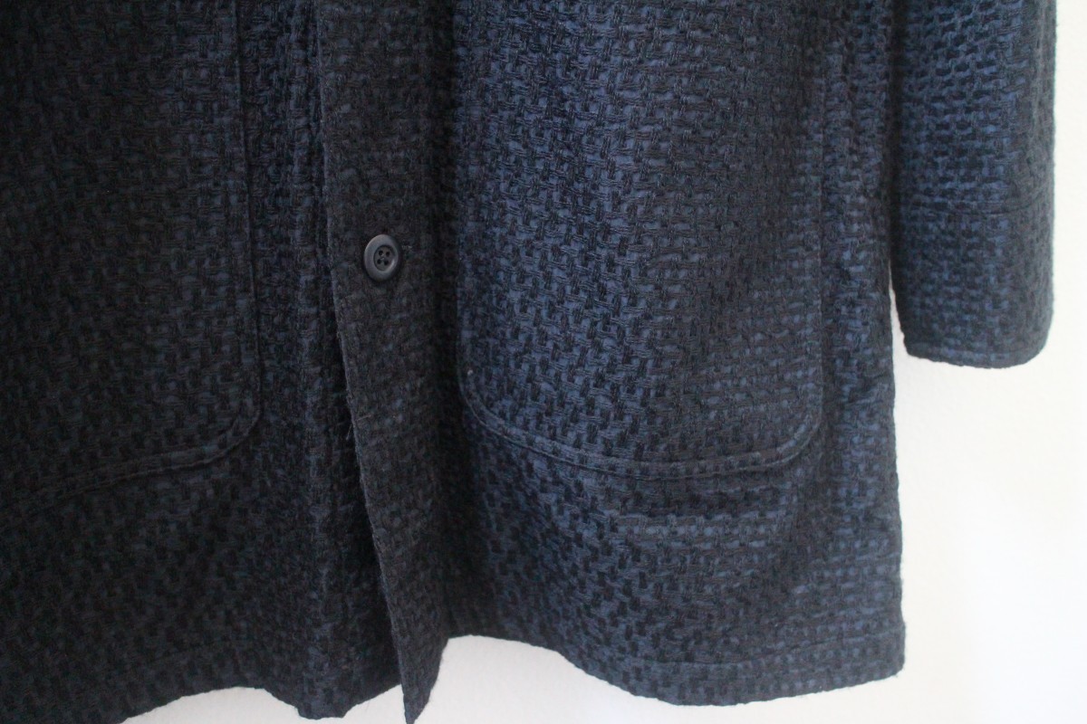Ts(S) - coverall coat with black overstitch and corduroy collar sz5 - 7
